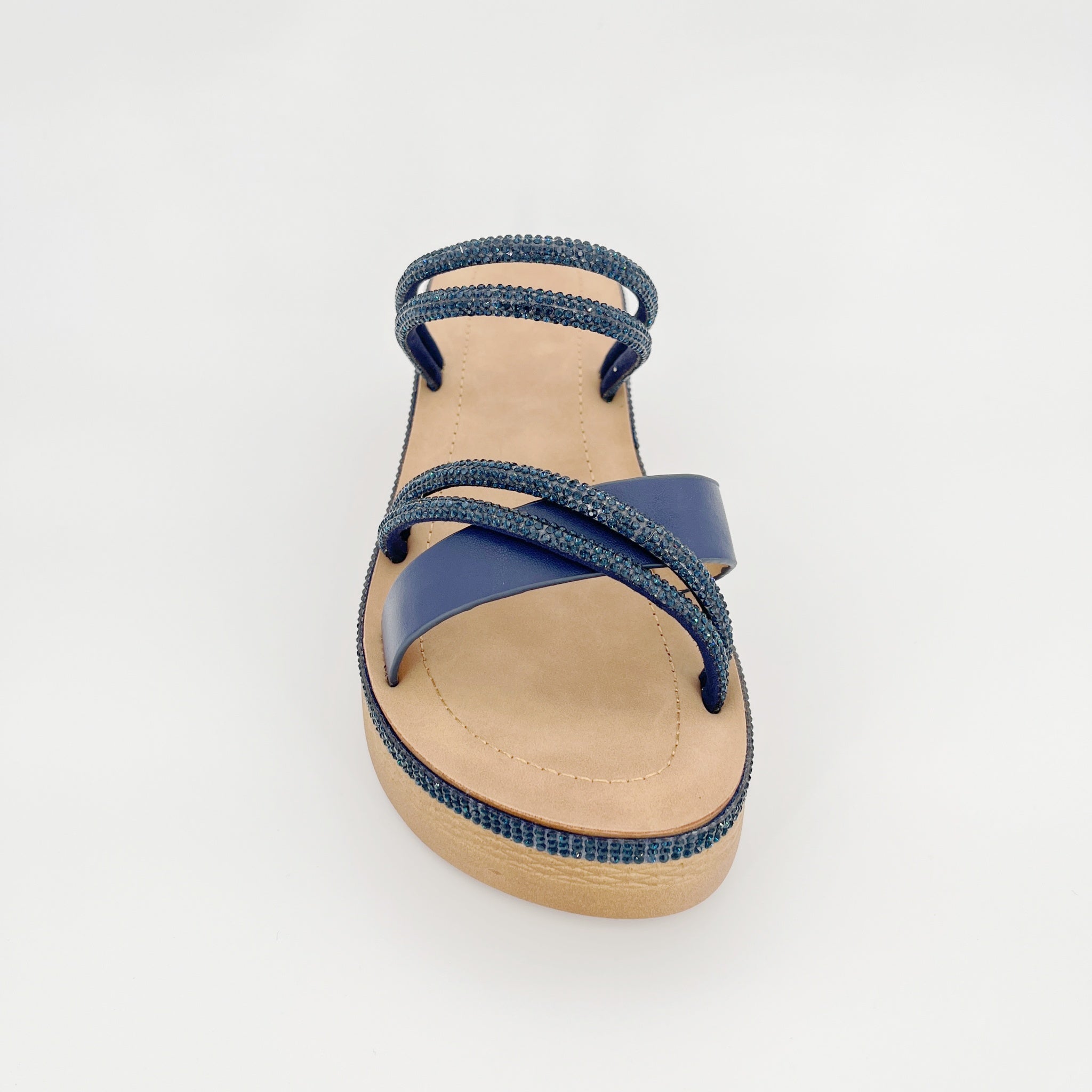 ZC Women's Rhinestone Roman Wedge Sandals – Wholesale | Comfort Fit | Multi-Color Options