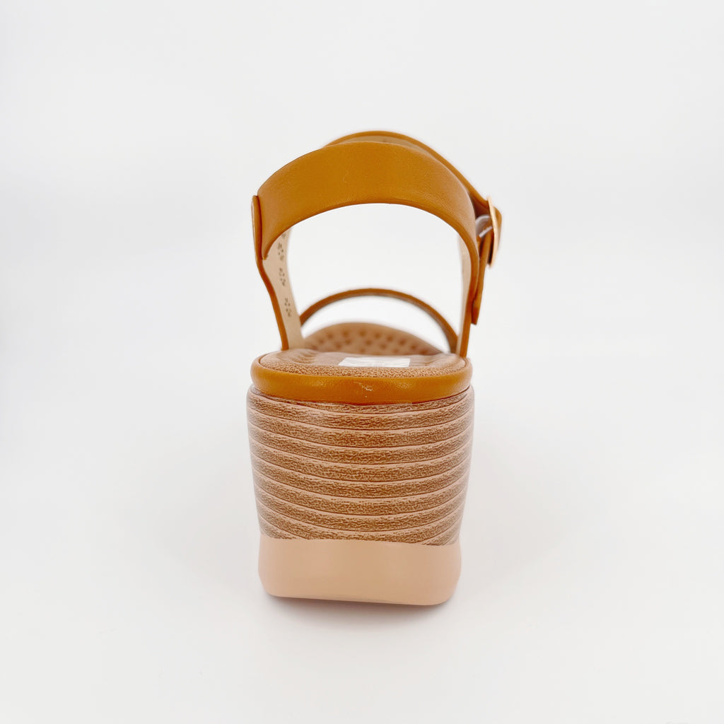ZC Women's Floral Cutout Crystal-Dot Single-Band Wedge Sandals – Wholesale | Comfort Fit | Multi-Color Options