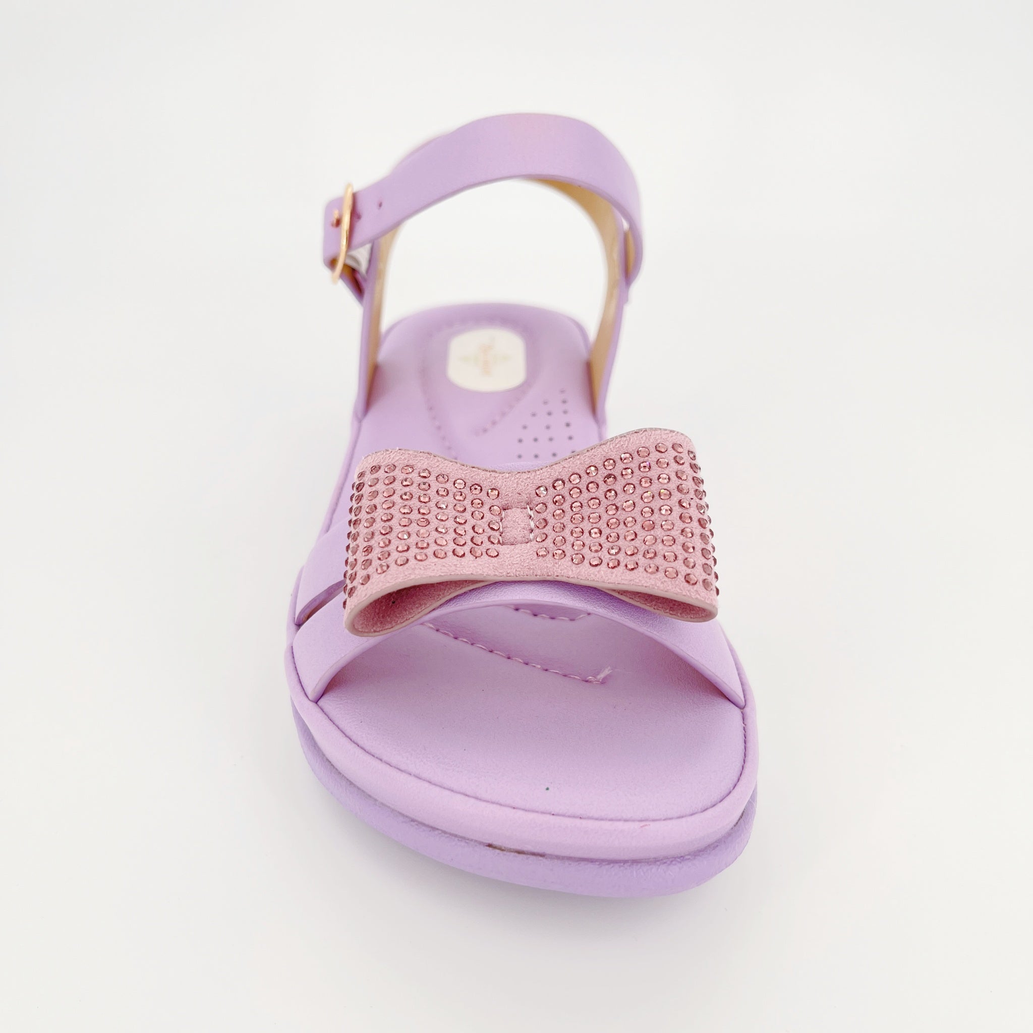 ZC Girls' Full-Crystal Bow Platform Sandals – Wholesale | Comfort Fit | Anti-Slip | Multi-Color Options