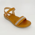 Sandalias planas de mujer ZC con banda de cristal – Venta al por mayor | Ajuste cómodo | Opciones multicolor