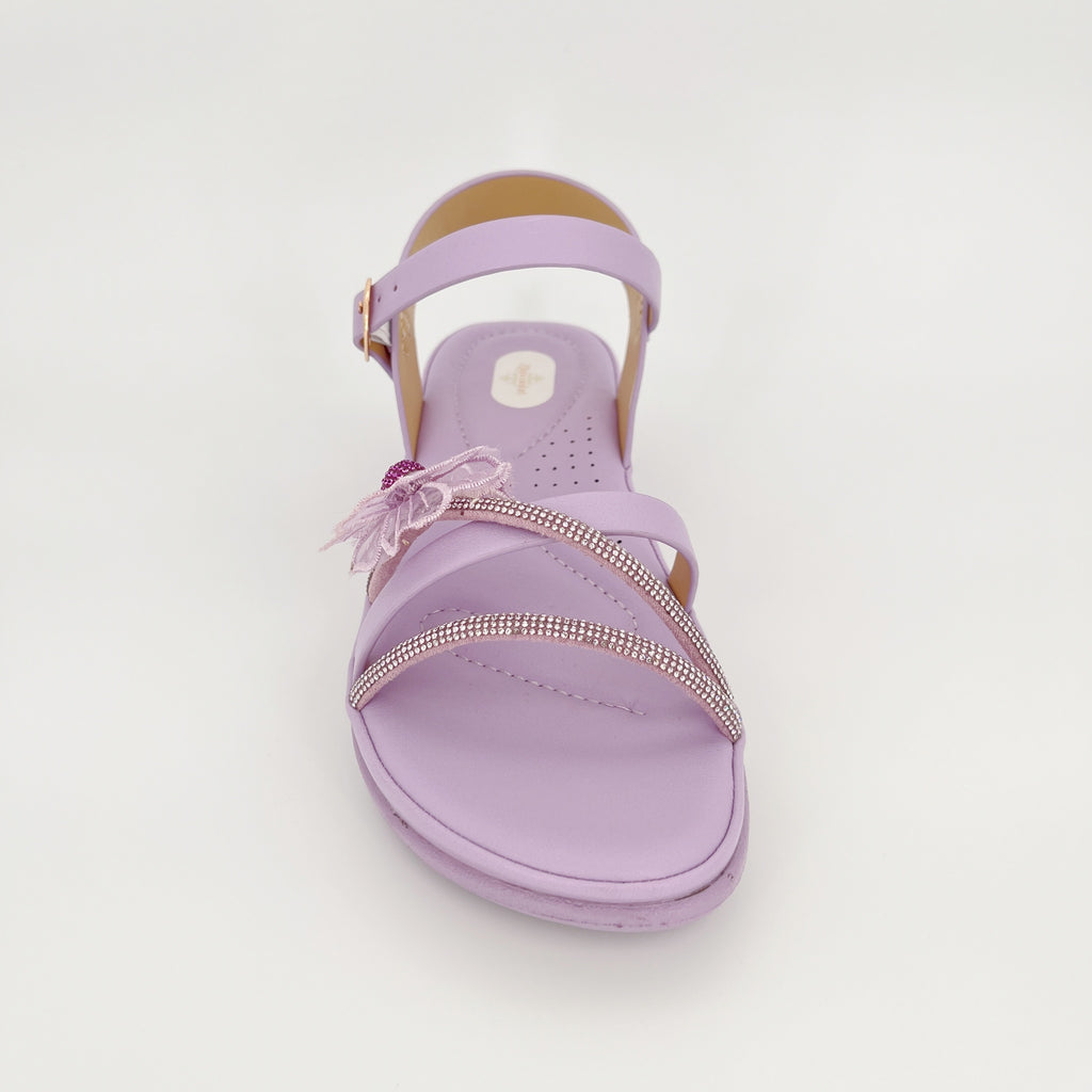ZC Women's Floral Embroidered Rhinestone Flat Sandals – Wholesale | Comfort Fit | Multi-Color Options