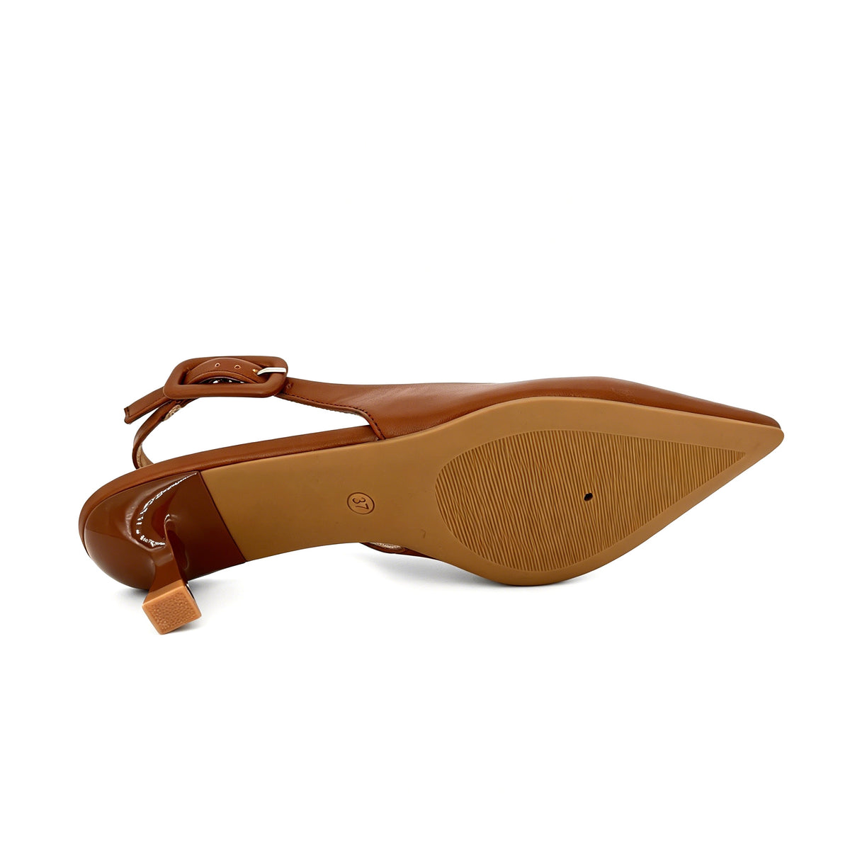 Women's Sculptured Spool Kitten Heel Slingback Pumps | Wholesale Comfort Heels | Multi-Color | EU 35–41