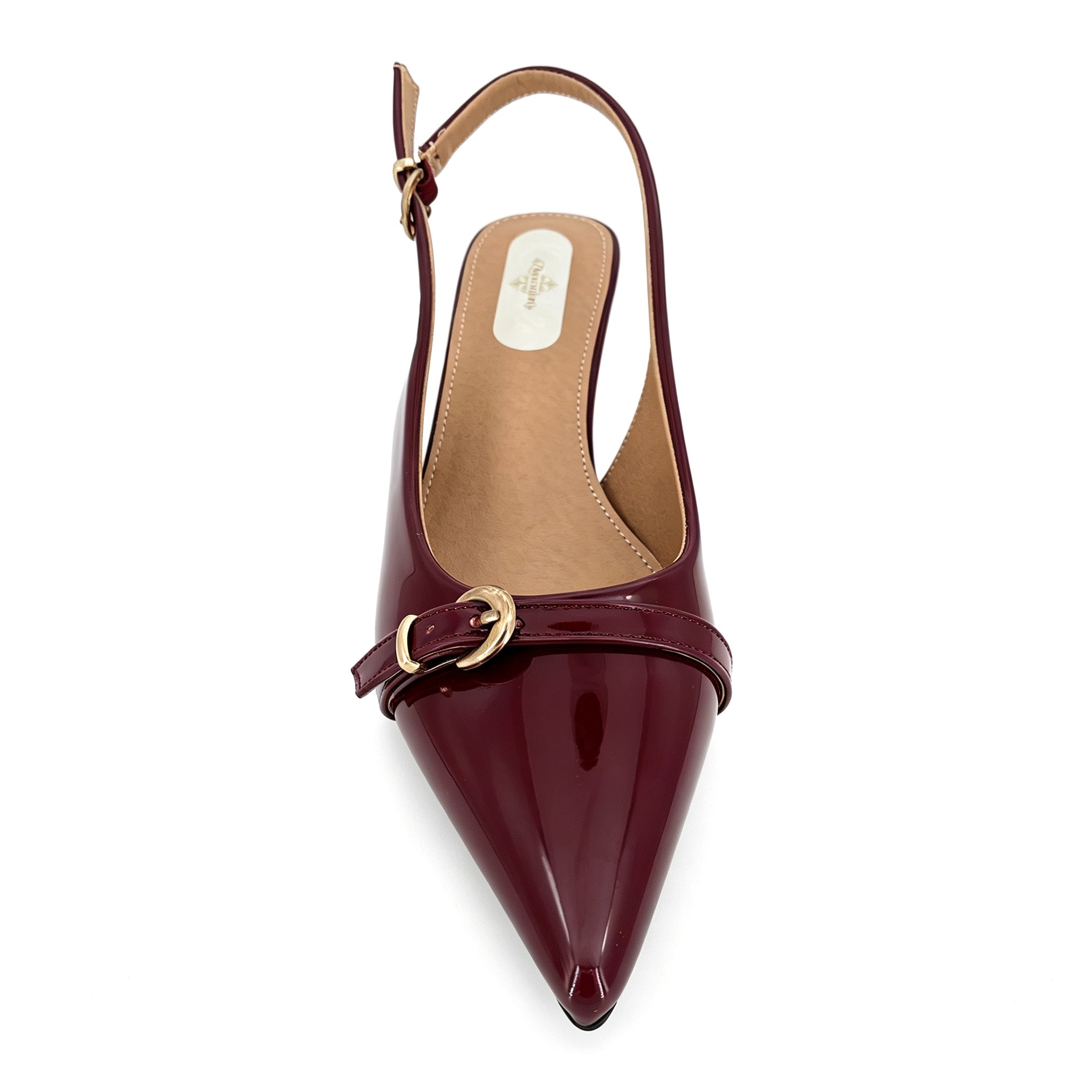 Zapatos de mujer con correa de hebilla de charol y tacón bajo | Venta al por mayor | Multicolor | Tallas EU 35-41