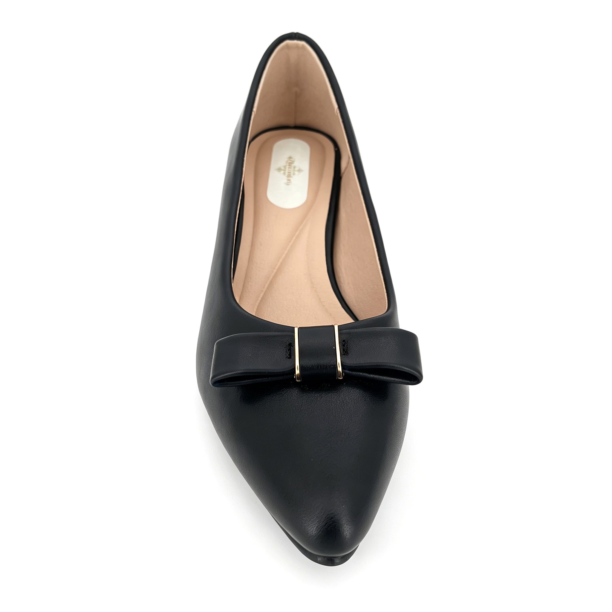 Zapatos de tacón bajo con punta fina y detalle de lazo para mujer | Tacones cómodos al por mayor | Varios colores | Tallas EU 35–41