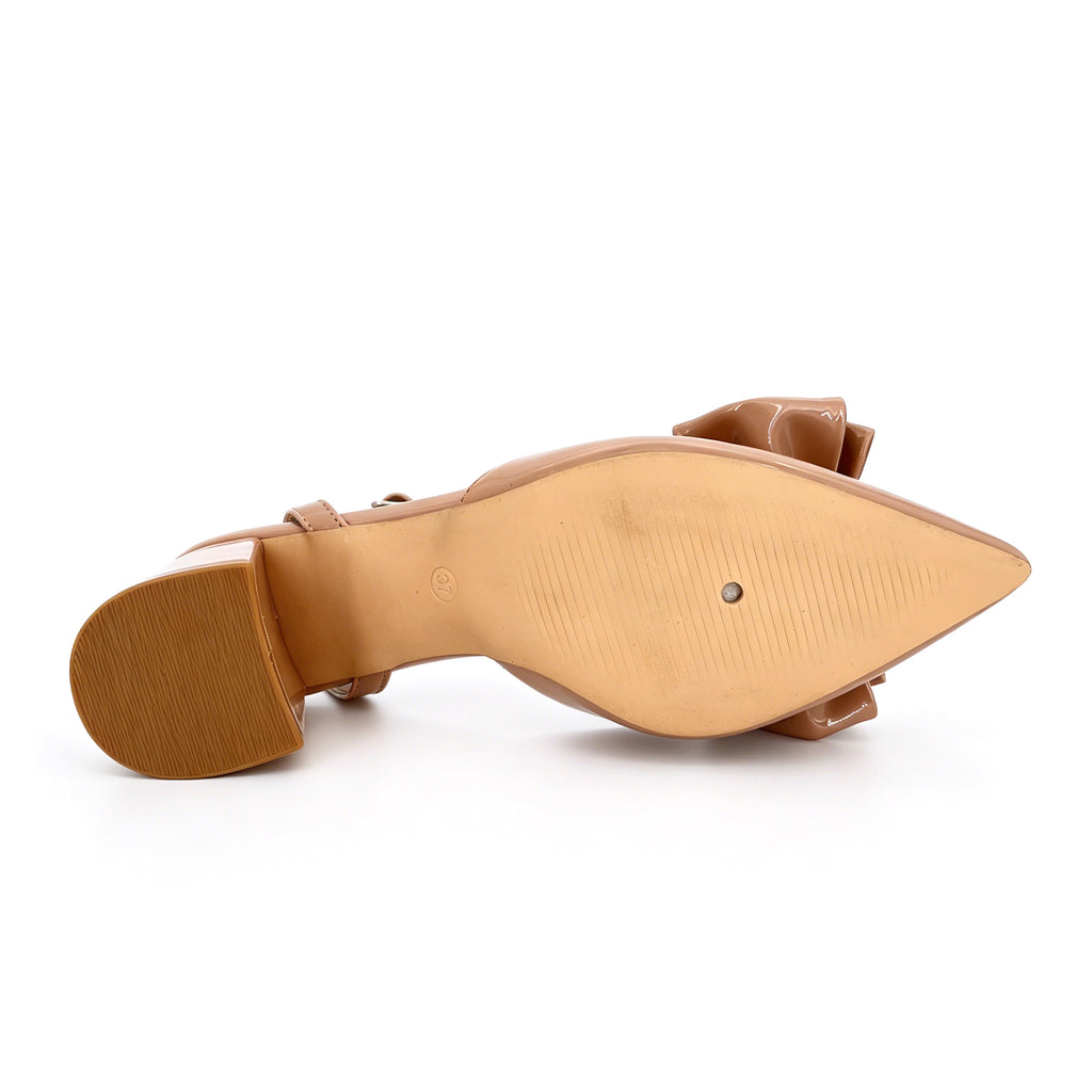 Zapatos de Tacón Grueso con Lazo y Tira en el Tobillo de Charol para Mujer | Tacones para Eventos al Por Mayor | Multicolor | EU 35–41