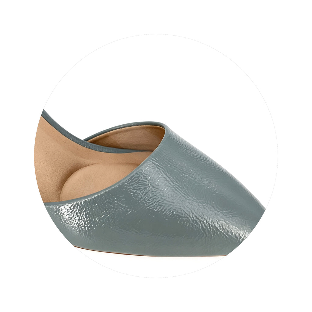 Women's Crinkled Patent Ankle Strap Mid Block Heel Shoes | Wholesale | Multi-Color | EU 35–41