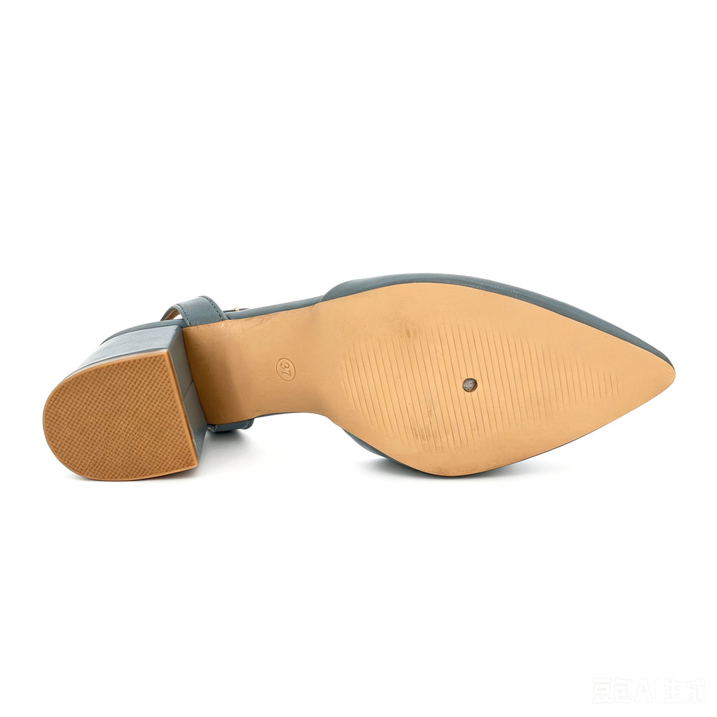 Women's Crinkled Patent Ankle Strap Mid Block Heel Shoes | Wholesale | Multi-Color | EU 35–41