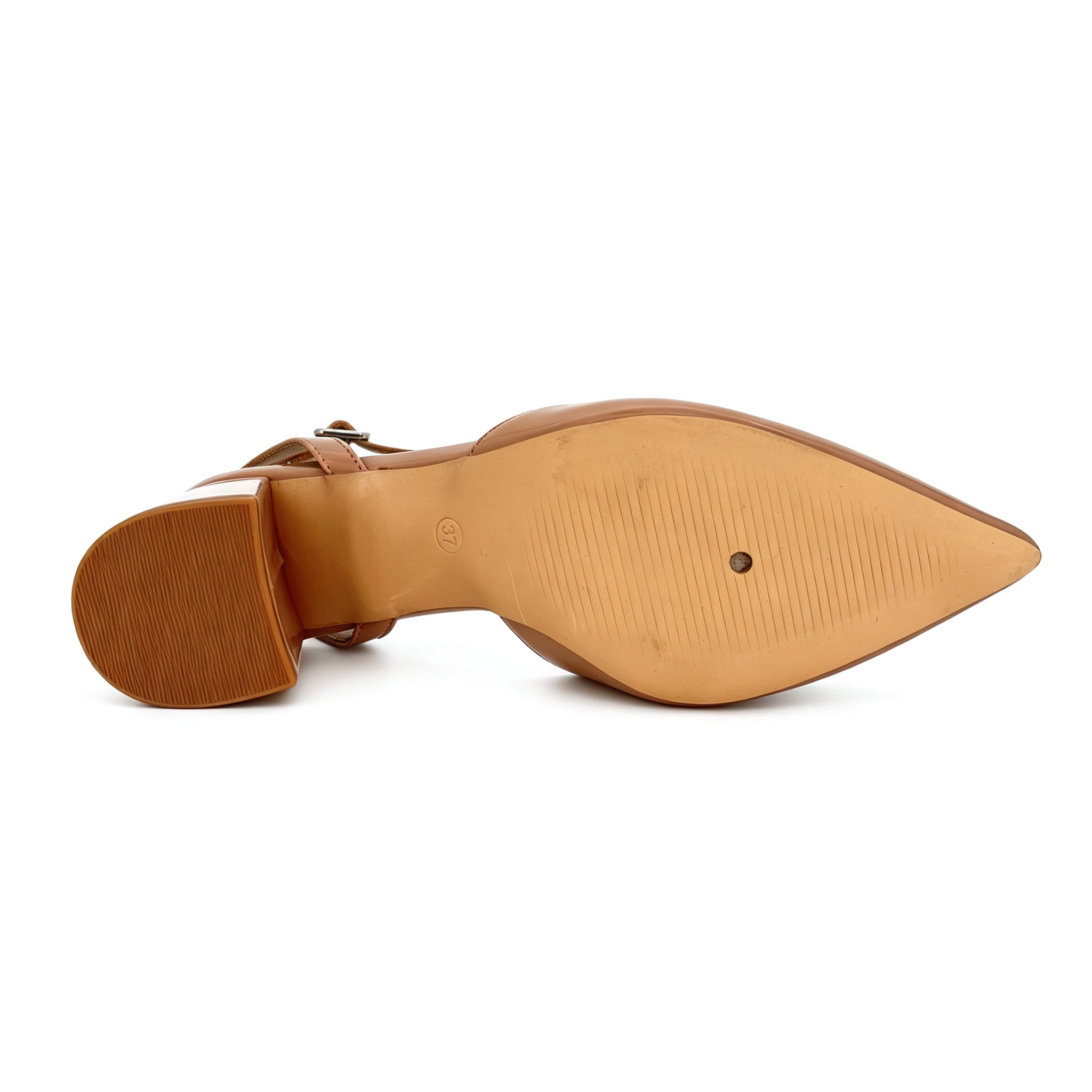 Zapatos de tacón de bloque de charol para mujer con punta afilada | Correa cruzada al tobillo | D'Orsay | Venta al por mayor | Multicolor | Tallas EU 35–41