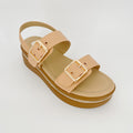 ZC Women's Crystal-Trim Double-Buckle Wedge Sandals – Wholesale | Comfort Fit | Multi-Color Options