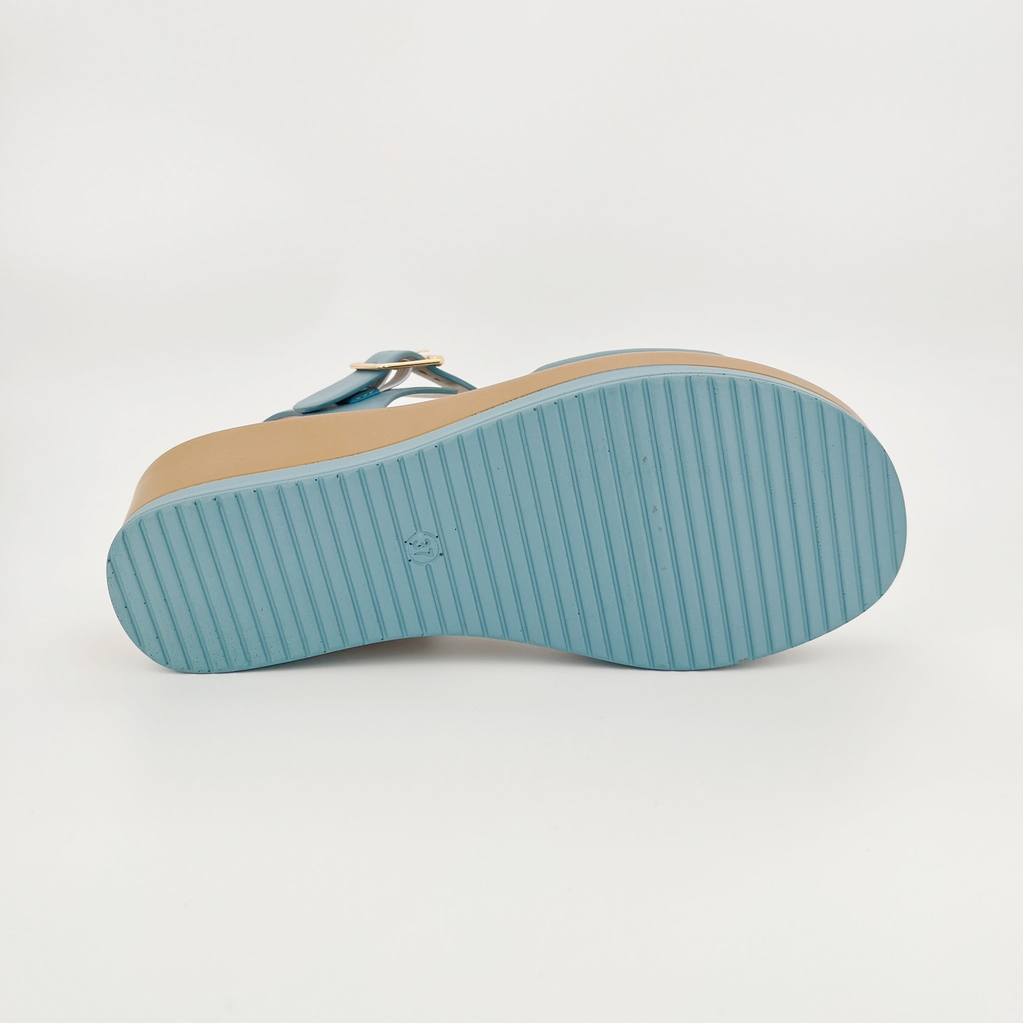 ZC Women's Perforated Tonal Crystal Wedge Sandals – Wholesale | Breathable Comfort | Multi-Color Options