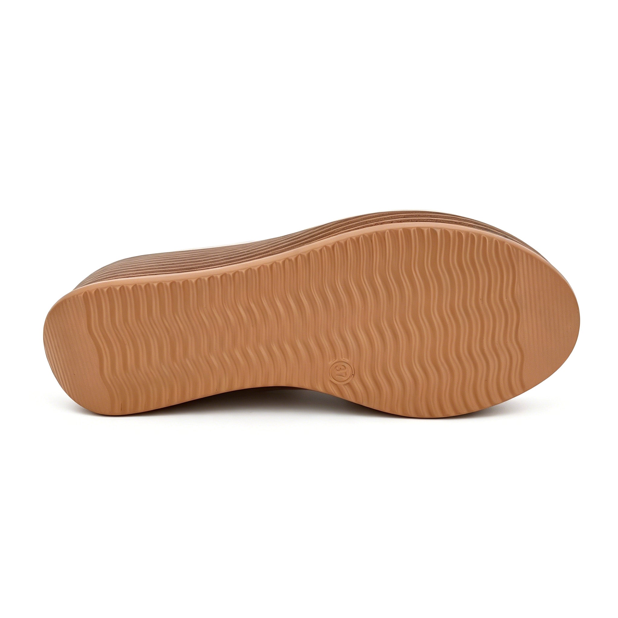 Women's Cross-Strap Slip-On Wedge Mule Sandals | Hardware-Free Design & Striped Mid Wedge | Multiple Colors