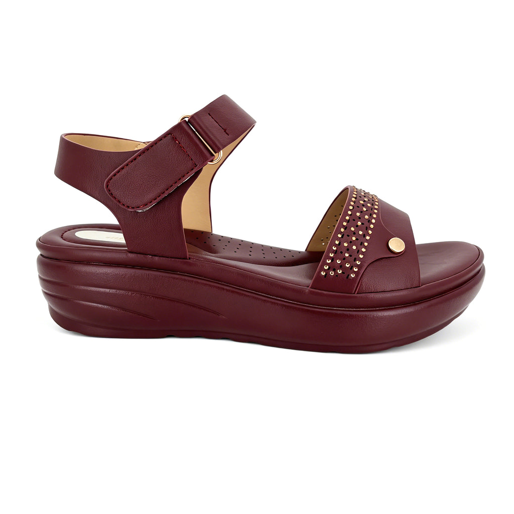 Women's Studded Wide-Strap Wedge Sandals | Wholesale Platform Sandal | Multi-Color | EU 35–41