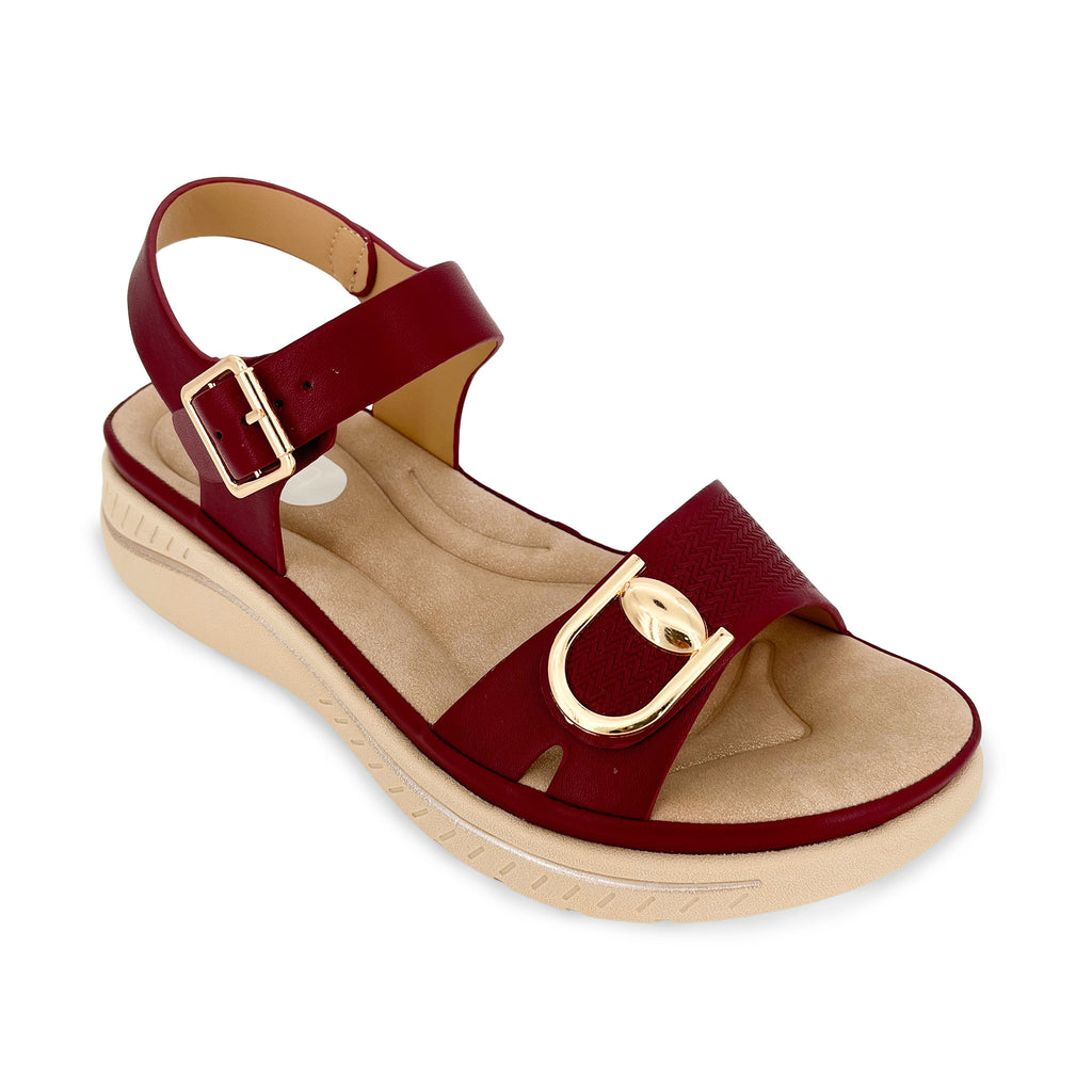 Women's Gold Hardware Wedge Sandals | Wholesale Platform Sandal | Multi-Color | EU 35–41
