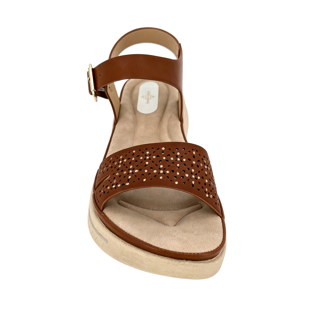 Women's Laser-Cut Crystal Wedge Sandals | Wholesale Platform Sandal | Multi-Color | EU 35–41