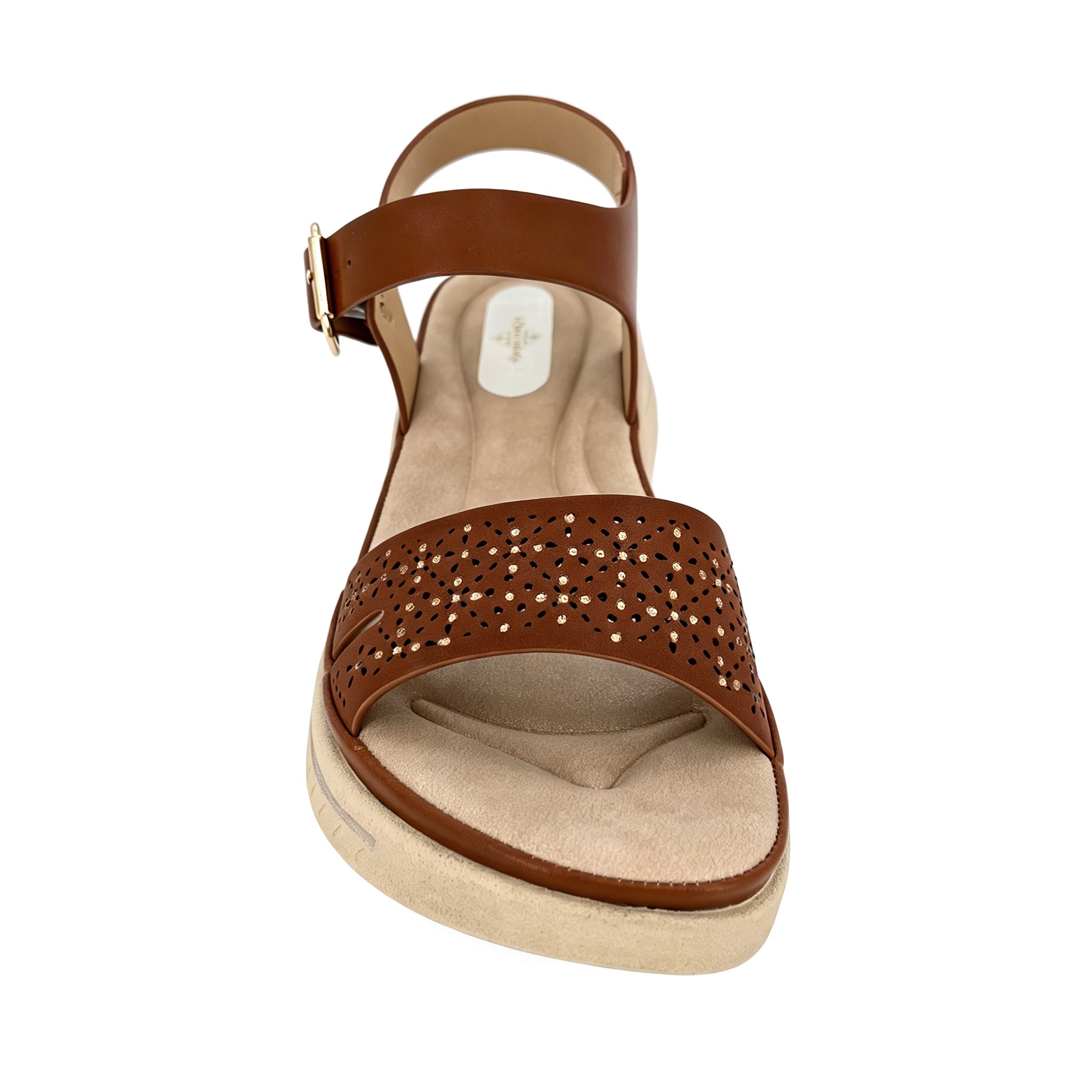 Women's Laser-Cut Crystal Wedge Sandals | Wholesale Platform Sandal | Multi-Color | EU 35–41