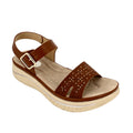 Women's Laser-Cut Crystal Wedge Sandals | Wholesale Platform Sandal | Multi-Color | EU 35–41