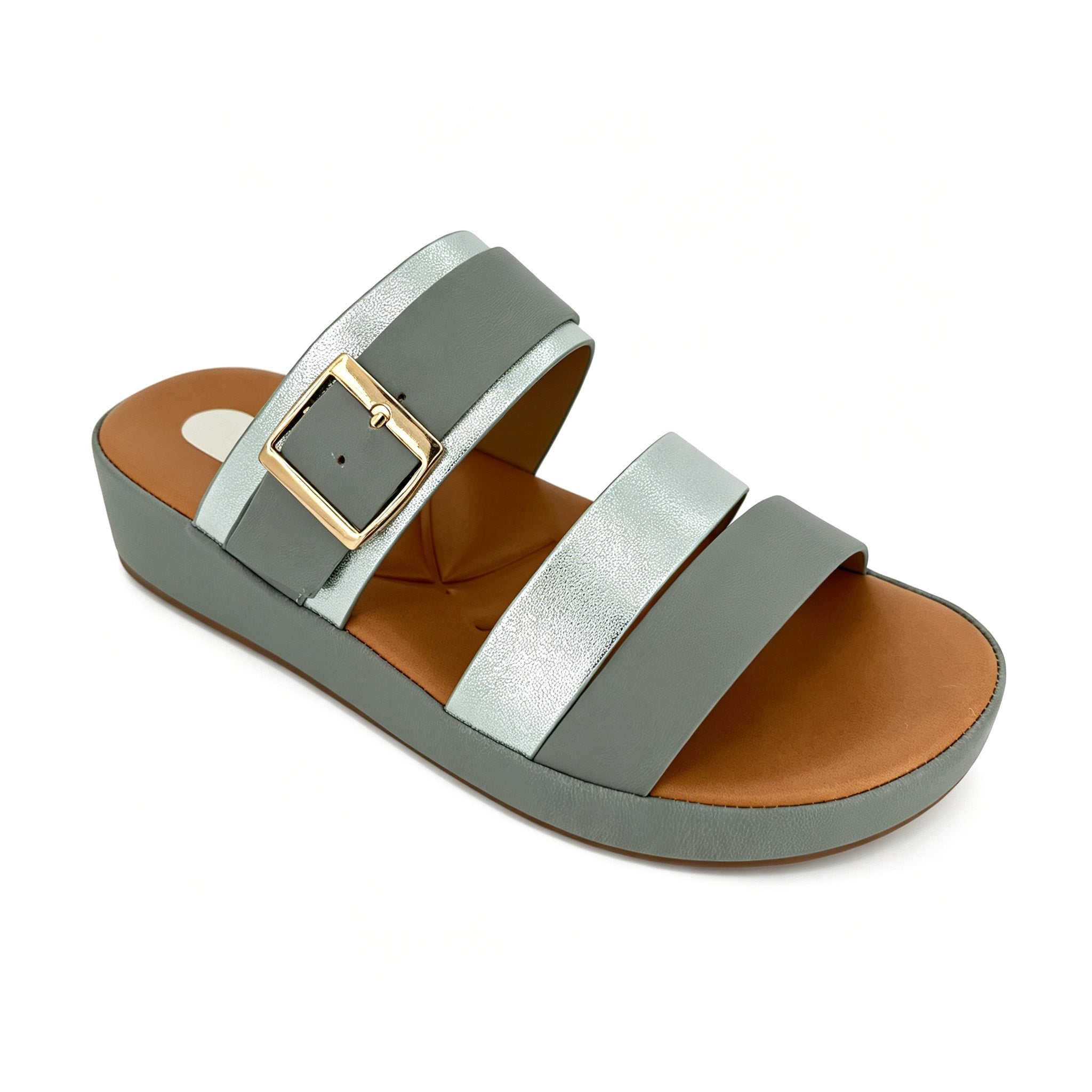 Women's Double-Strap Platform Slide Sandals | Wholesale Wedge Mule | Multi-Color | EU 35–41