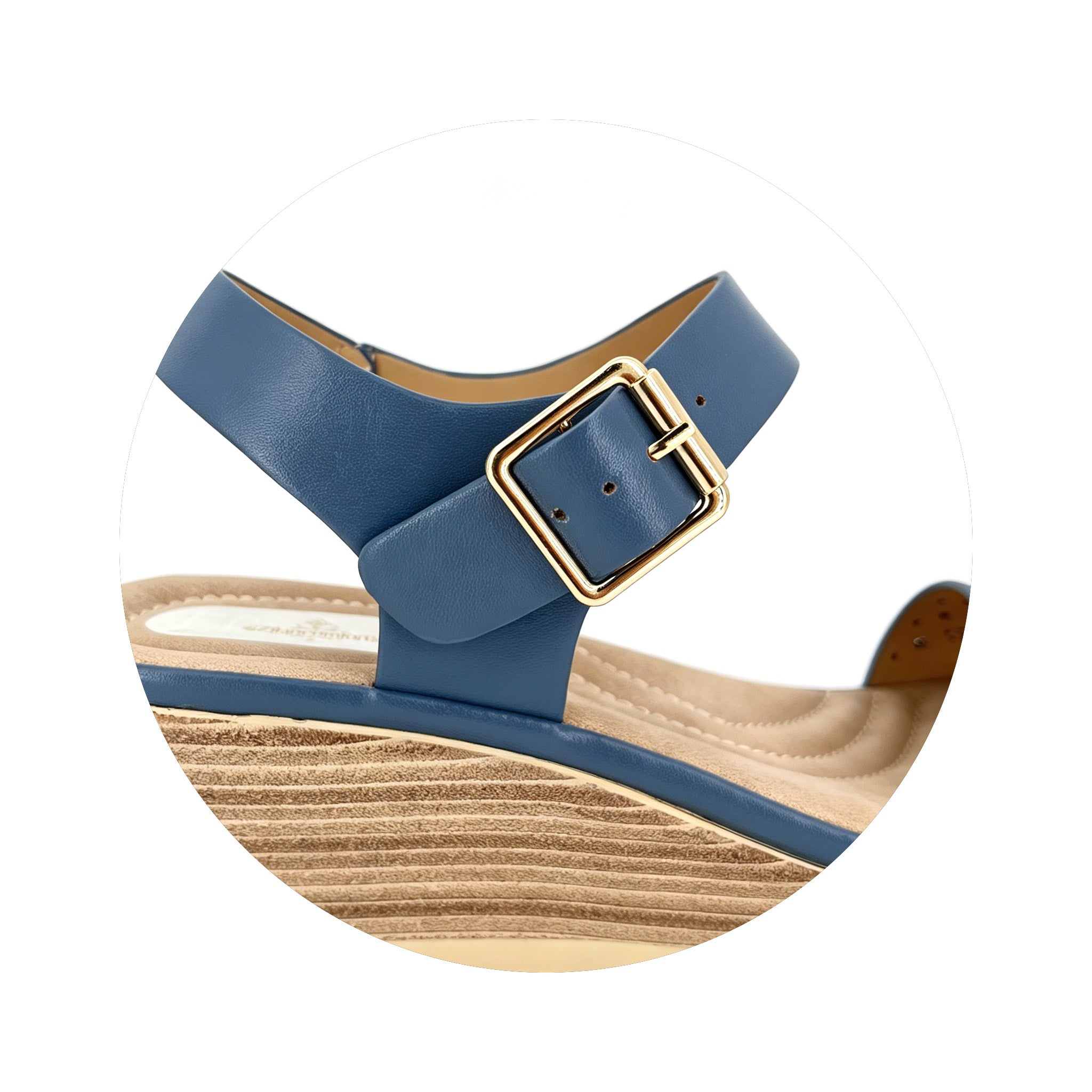 Women's Crystal-Studded Laser-Cut Wedge Sandals | Wholesale Platform Sandal | Multi-Color | EU 35–41
