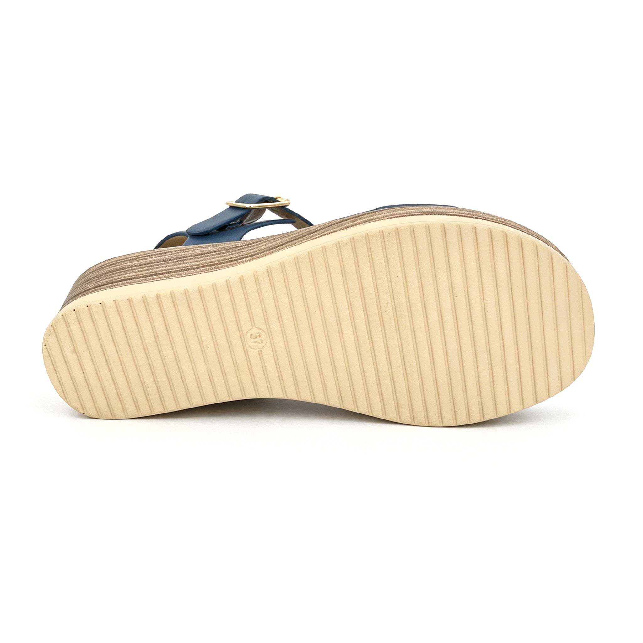 Women's Crystal-Studded Laser-Cut Wedge Sandals | Wholesale Platform Sandal | Multi-Color | EU 35–41