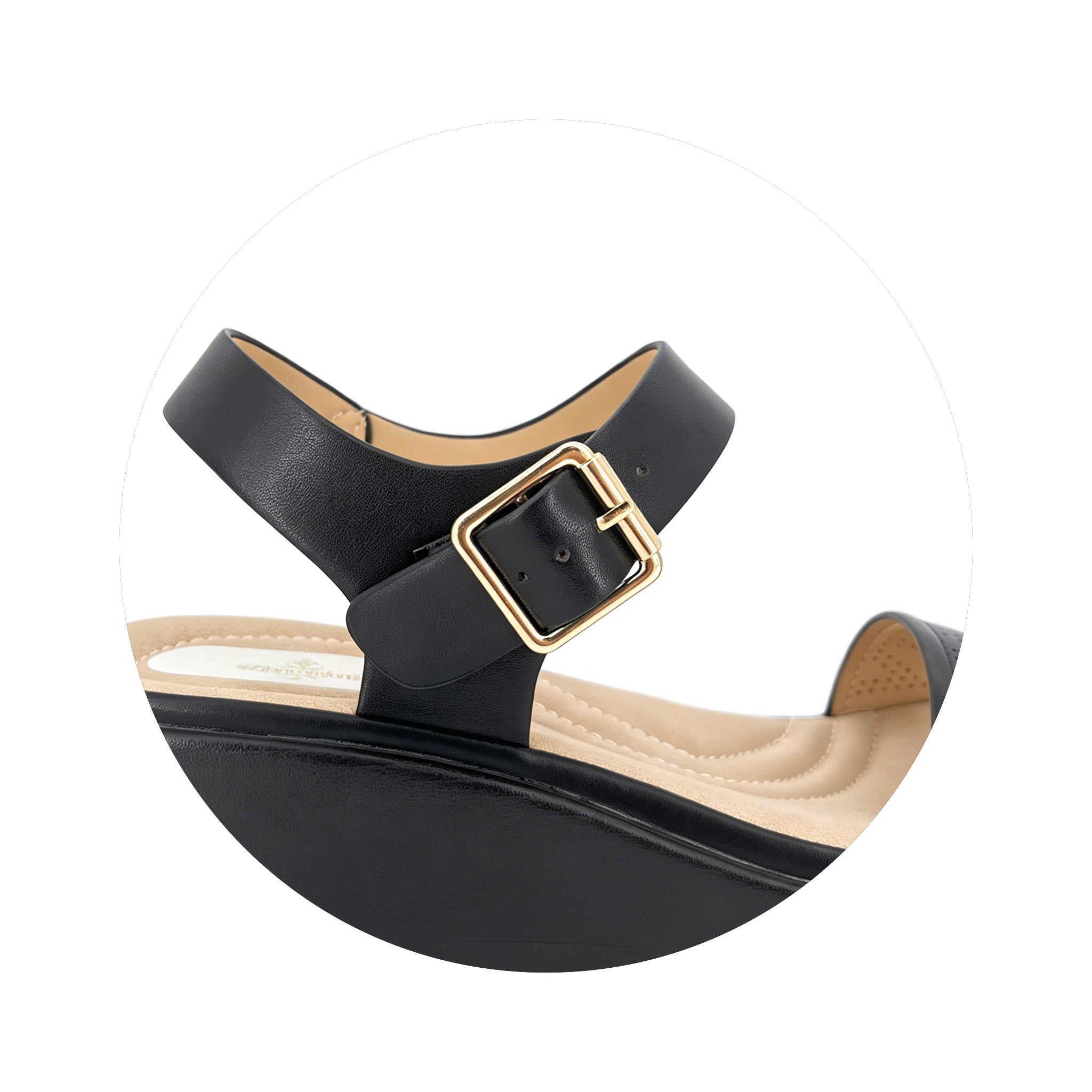 Women's Perforated Single-Strap Wedge Sandals | Wholesale Platform Sandal | Multi-Color | EU 35–41