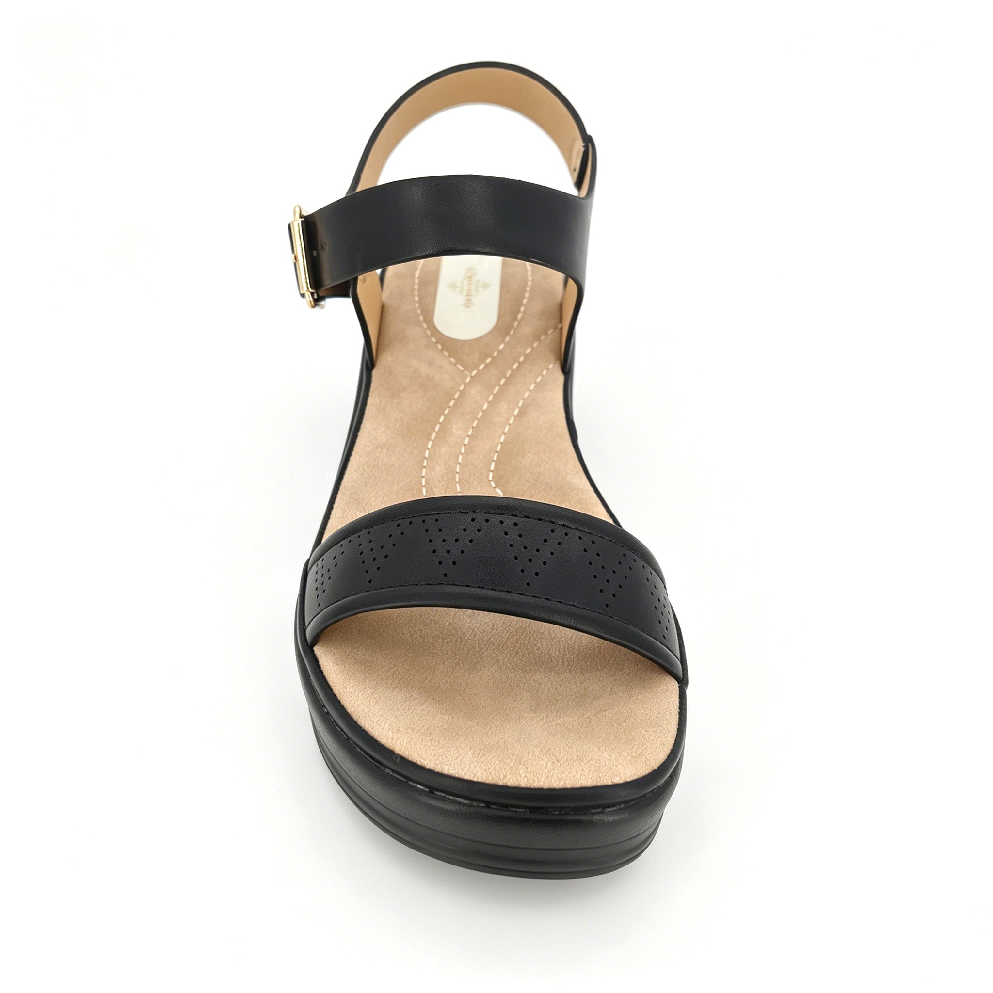 Women's Perforated Single-Strap Wedge Sandals | Wholesale Platform Sandal | Multi-Color | EU 35–41