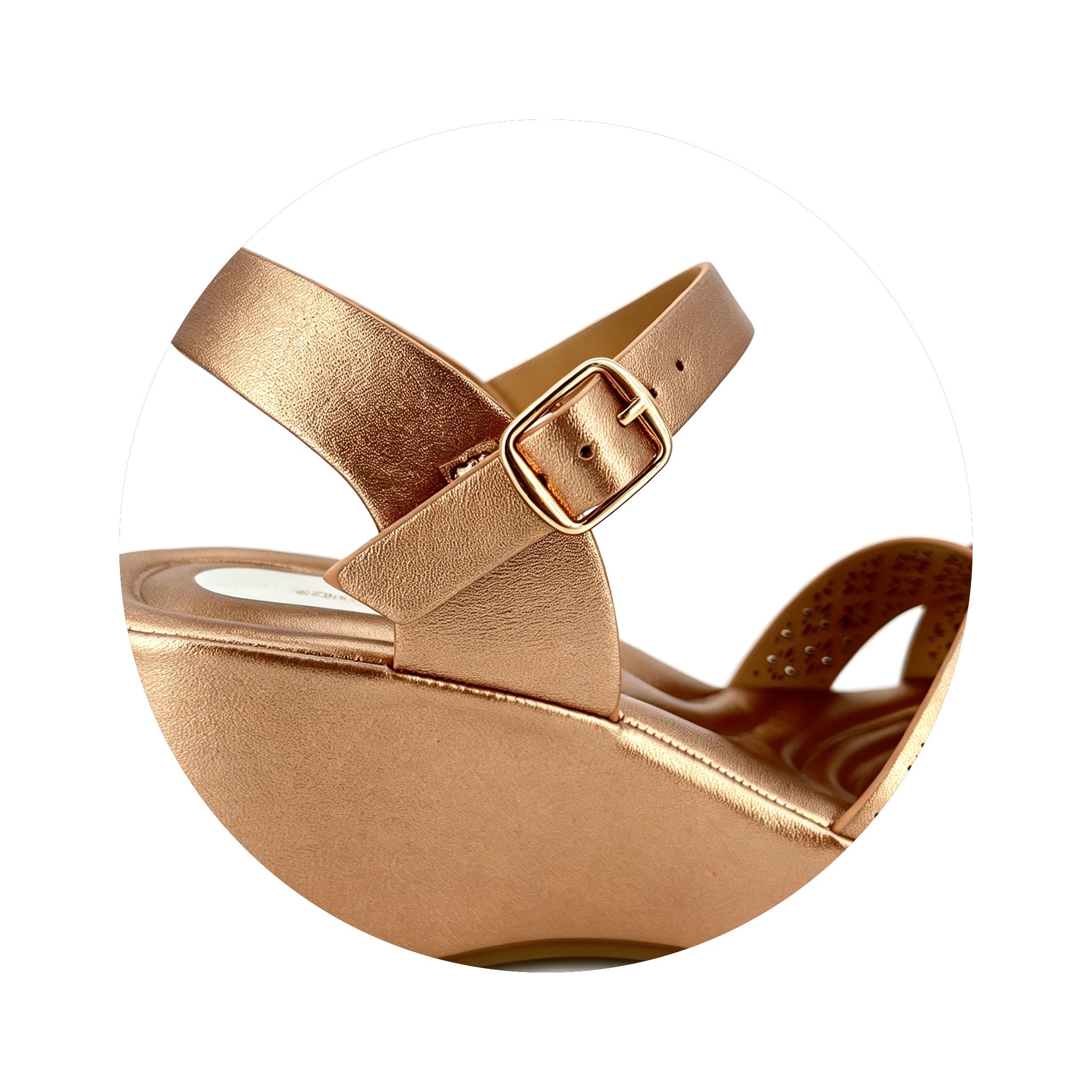 Women's Cross-Strap Laser-Cut Rhinestone Wedge Sandals | Wholesale Platform Sandal | Multi-Color | EU 35–41