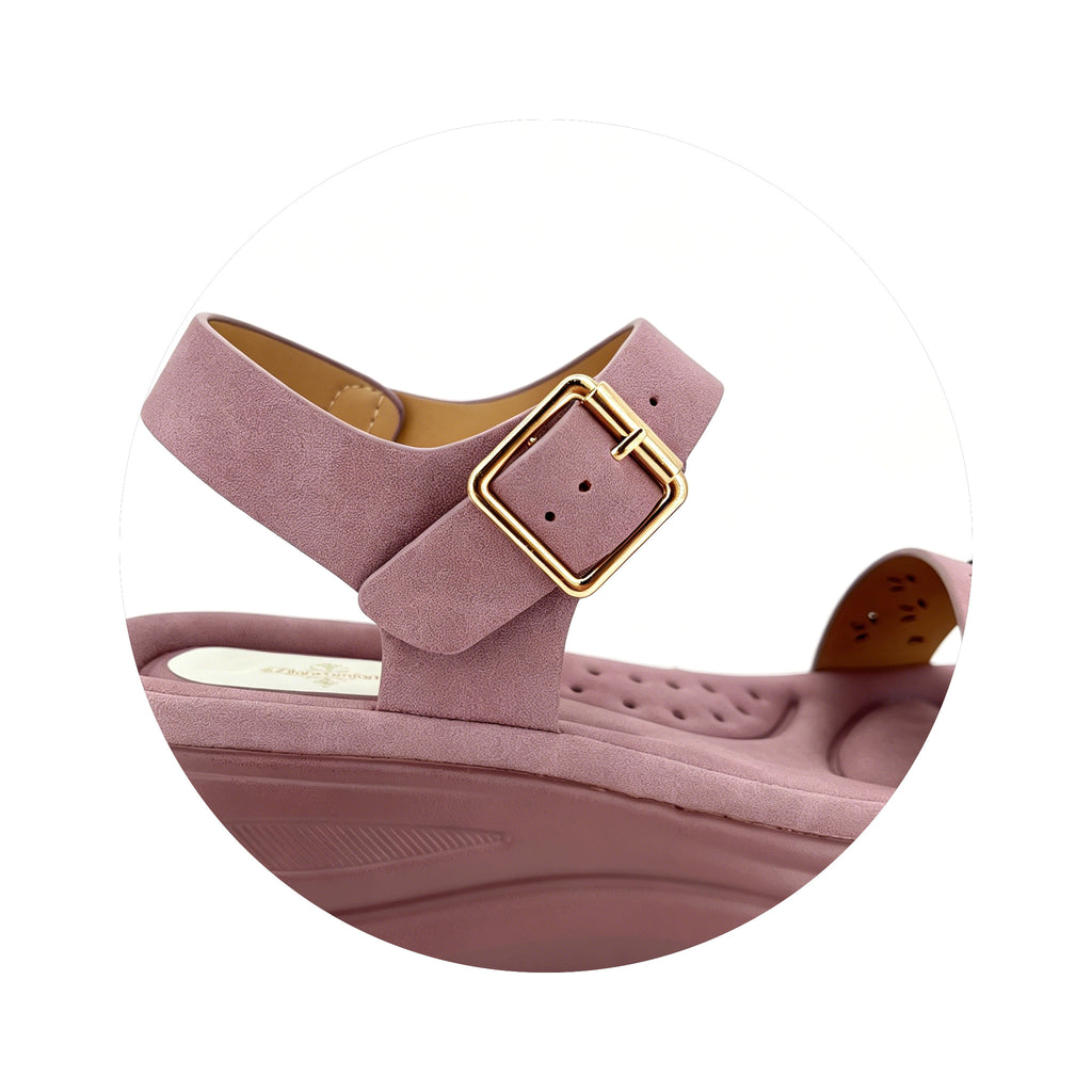 Women's Laser-Cut Rhinestone Chunky Platform Wedge Sandals | Wholesale Comfort Sandal | Multi-Color | EU 35–41