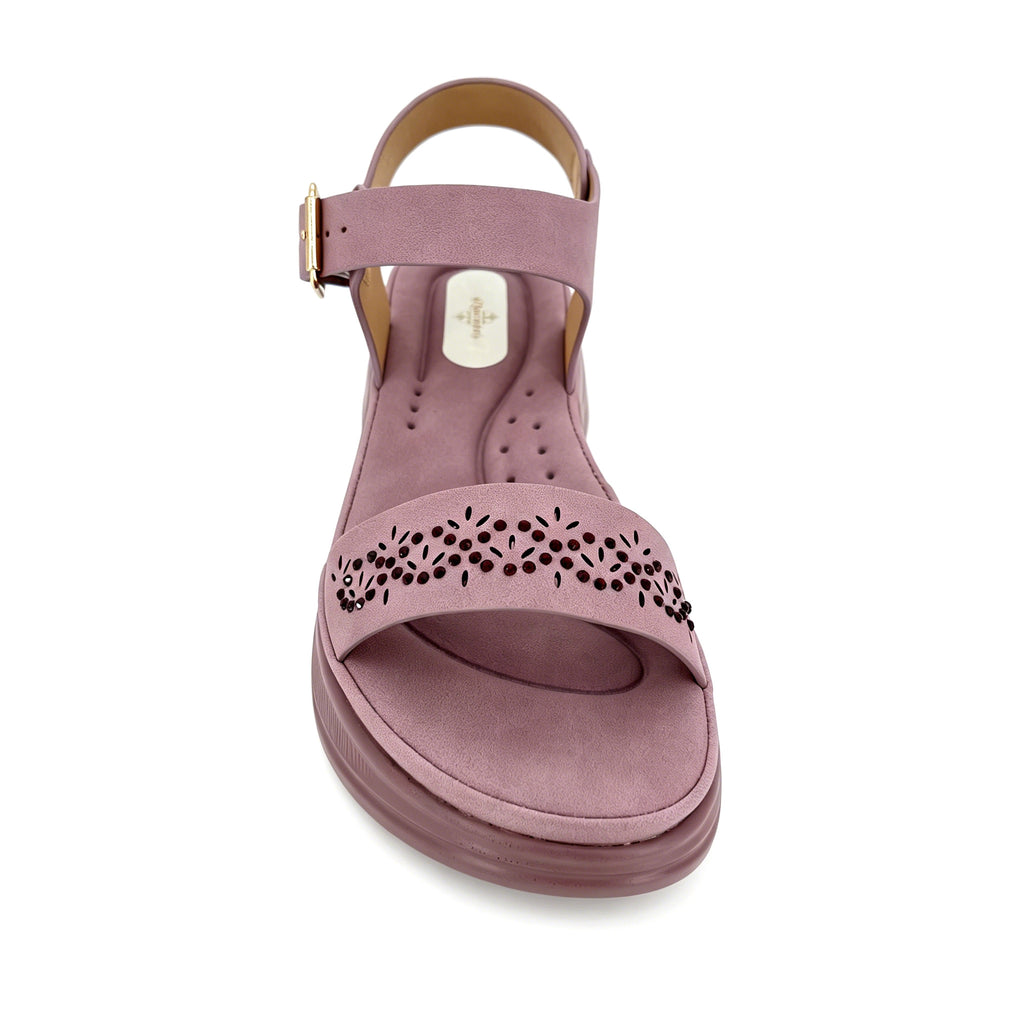 Women's Laser-Cut Rhinestone Chunky Platform Wedge Sandals | Wholesale Comfort Sandal | Multi-Color | EU 35–41