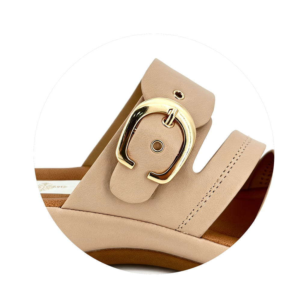 Women's Triple-Strap Laser-Cut Rhinestone Wedge Mule Sandals | Wholesale Platform Slide | Multi-Color | EU 35–41