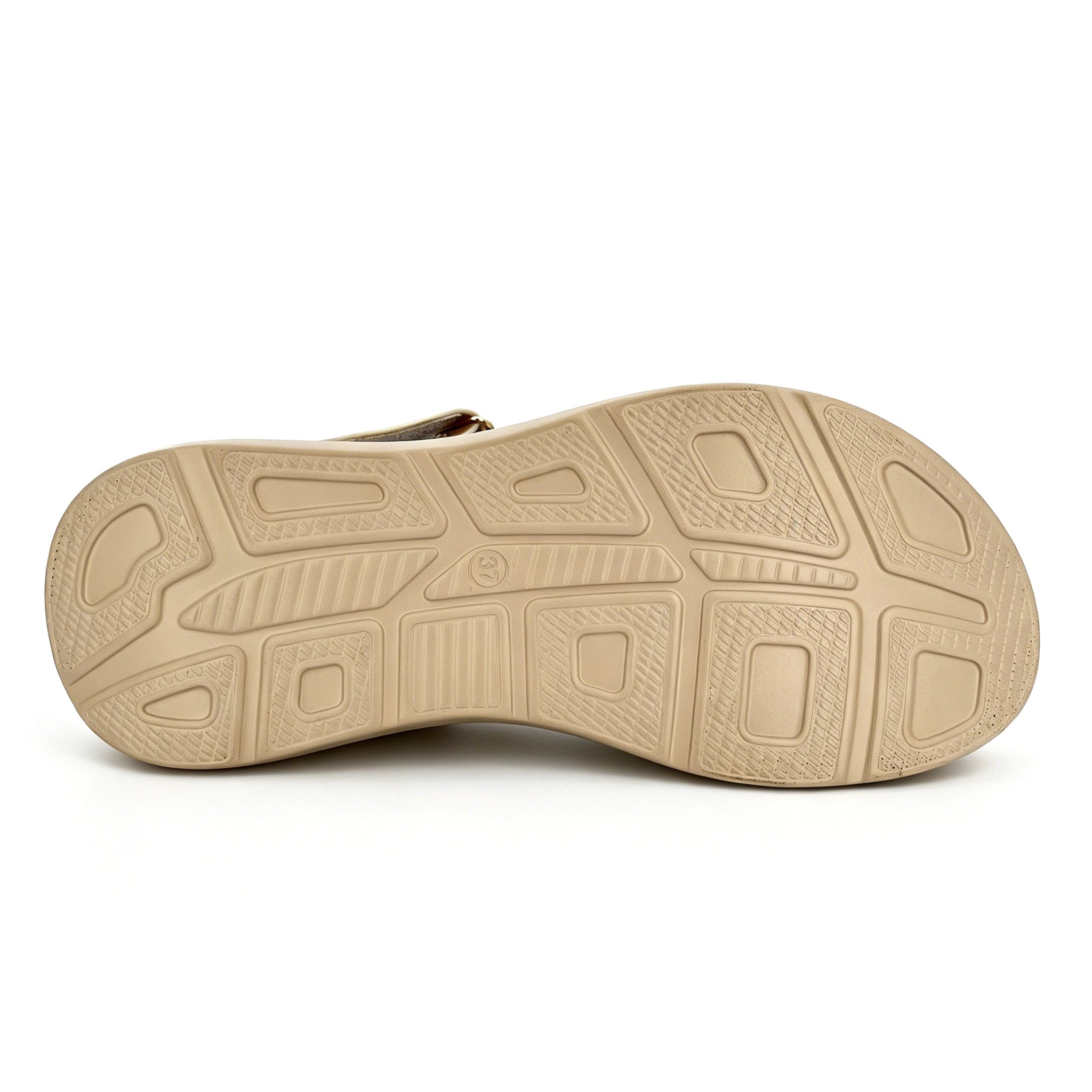 Women's Velcro Ankle-Strap Embossed Chunky Wave Platform Sandals | Wholesale Comfort Sandal | Multi-Color | EU 35–41