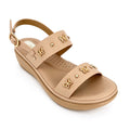 Women's Butterfly-Studded Double-Strap Wedge Sandals | Wholesale Platform Sandal | Multi-Color | EU 28–41