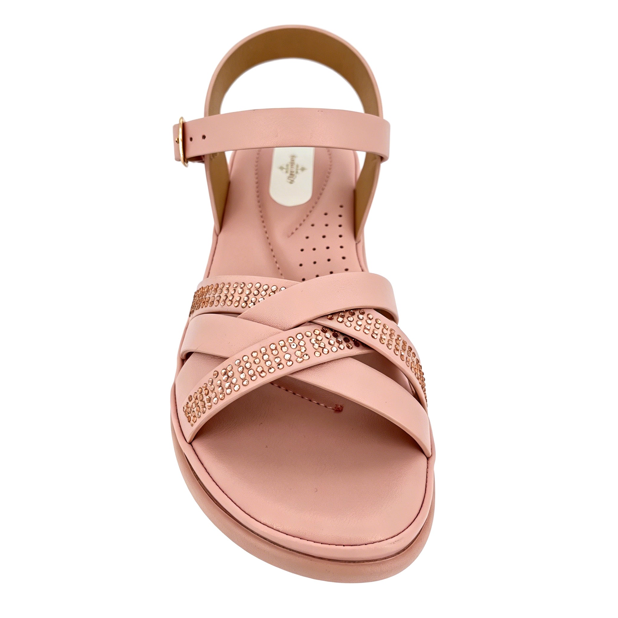 Women's Crystal Cross-Strap Wedge Sandals | Wholesale Platform Comfort Sandal | Multi-Color | EU 28–41