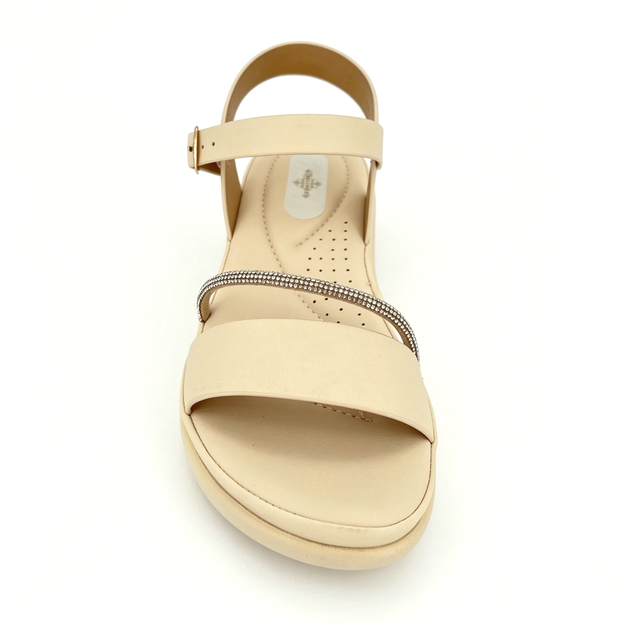 Women's Crystal-Bar Double-Strap Wedge Slingback Sandals | Wholesale Comfort Platform Sandal | Multi-Color | EU 28–41