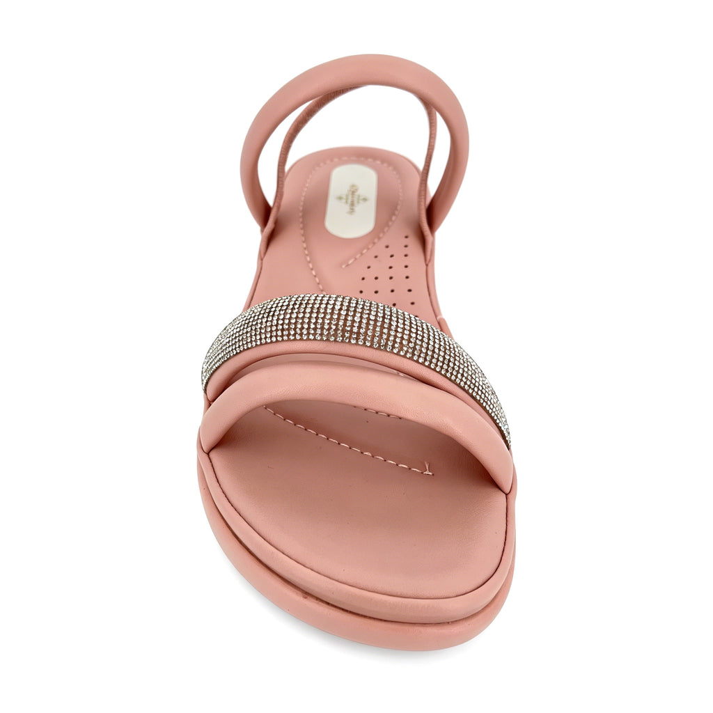 Women's Crystal-Band Double-Strap Wedge Slingback Sandals | Wholesale Comfort Platform Sandal | Multi-Color | EU 28–41