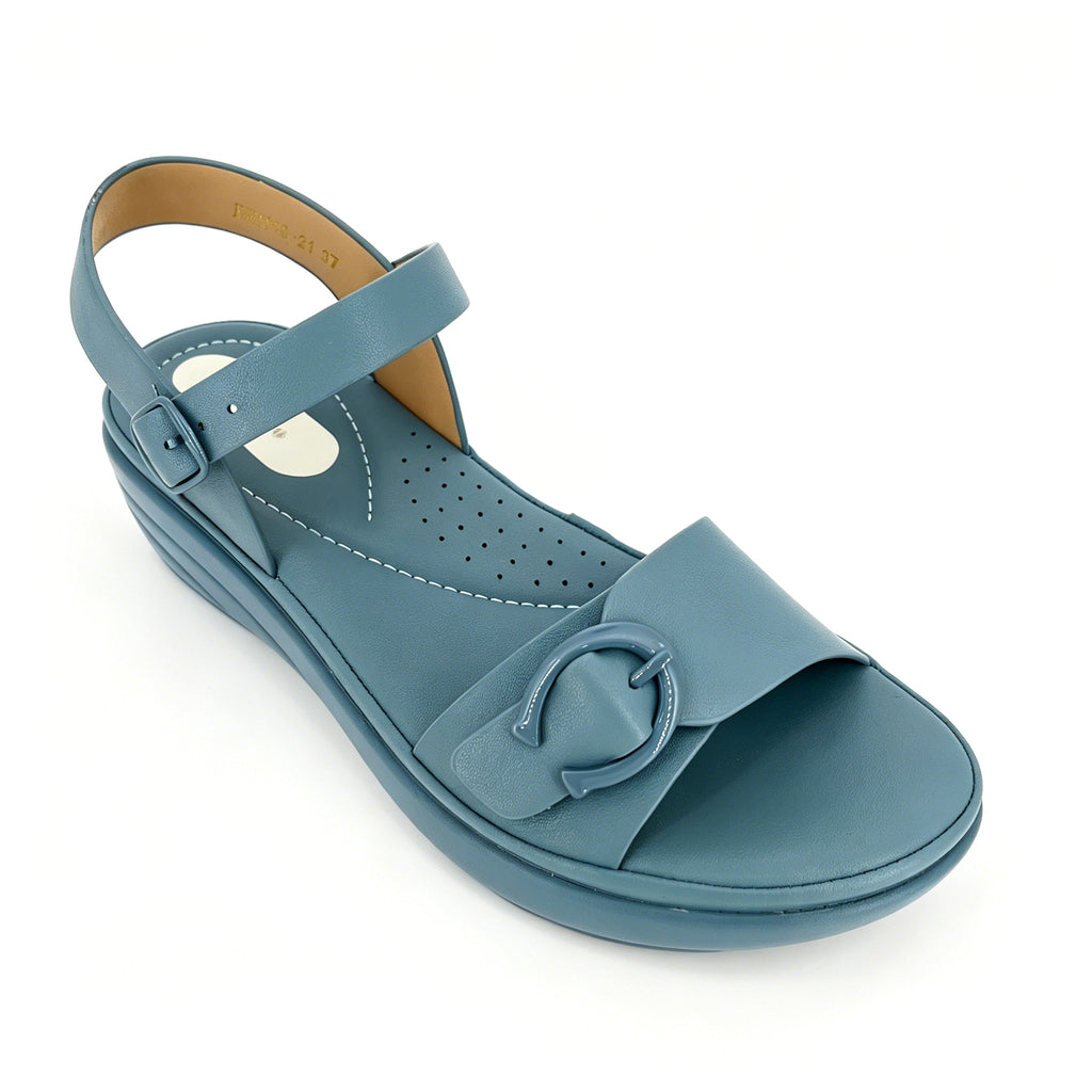 Women's O-Ring Strap Wedge Sandals | Wholesale Platform Comfort Sandal | Multi-Color | EU 28–41