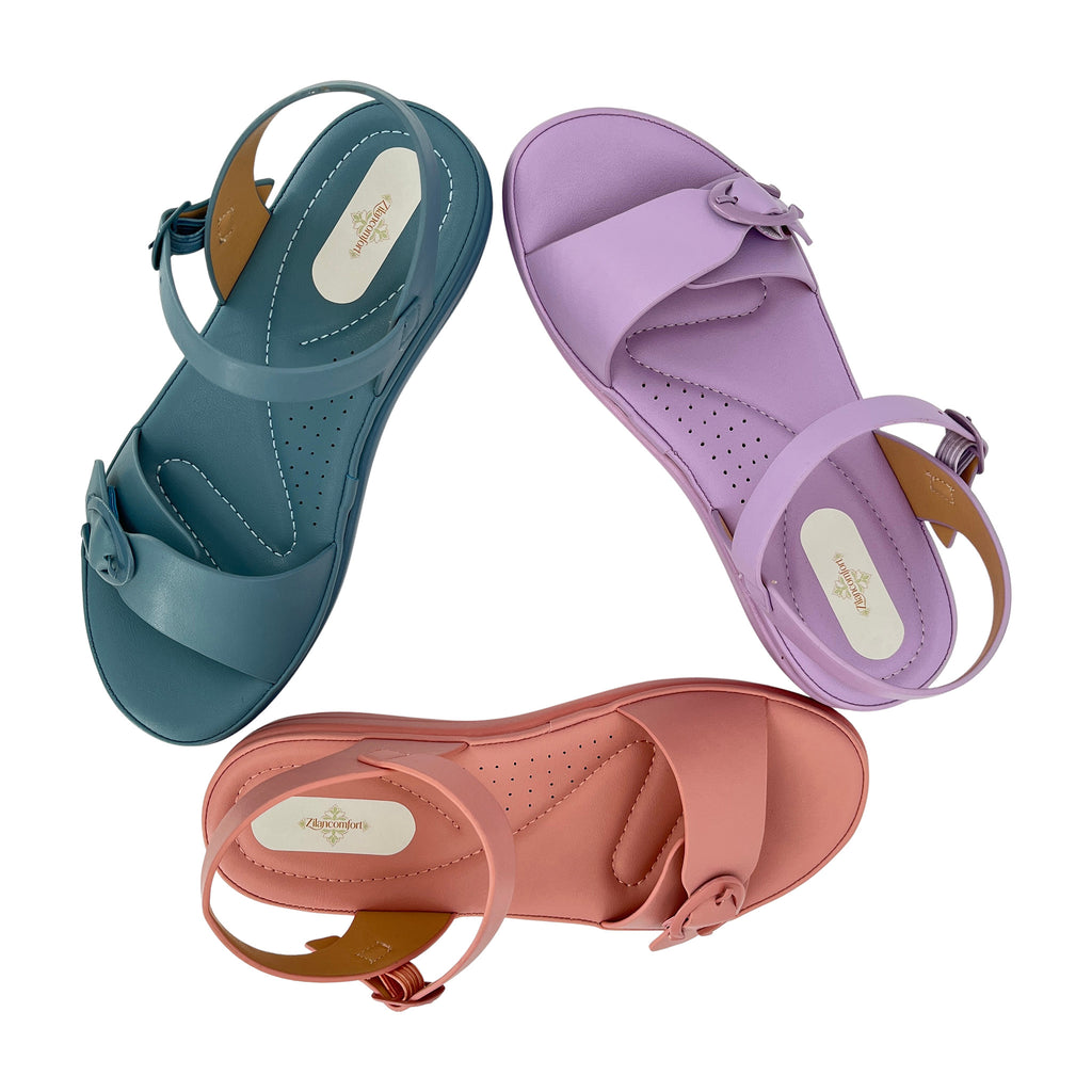 Women's O-Ring Strap Wedge Sandals | Wholesale Platform Comfort Sandal | Multi-Color | EU 28–41