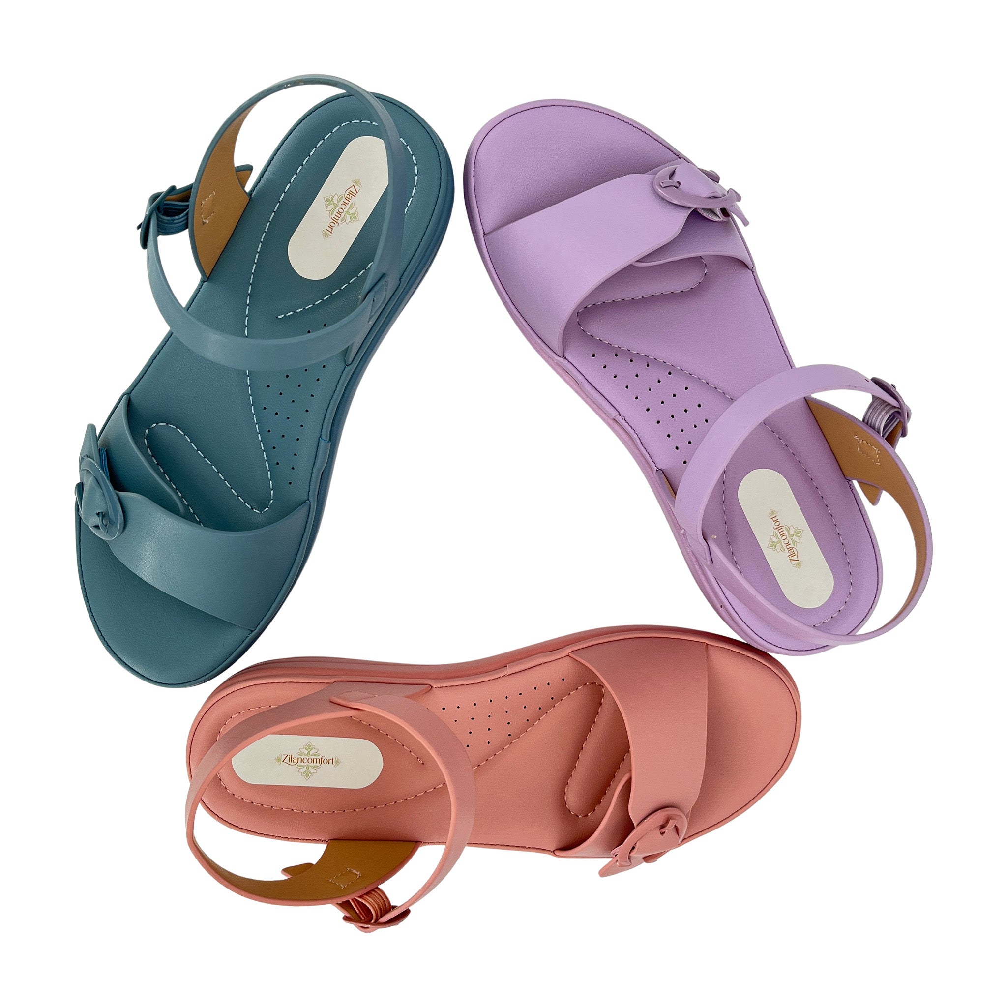 Women's O-Ring Strap Wedge Sandals | Wholesale Platform Comfort Sandal | Multi-Color | EU 28–41