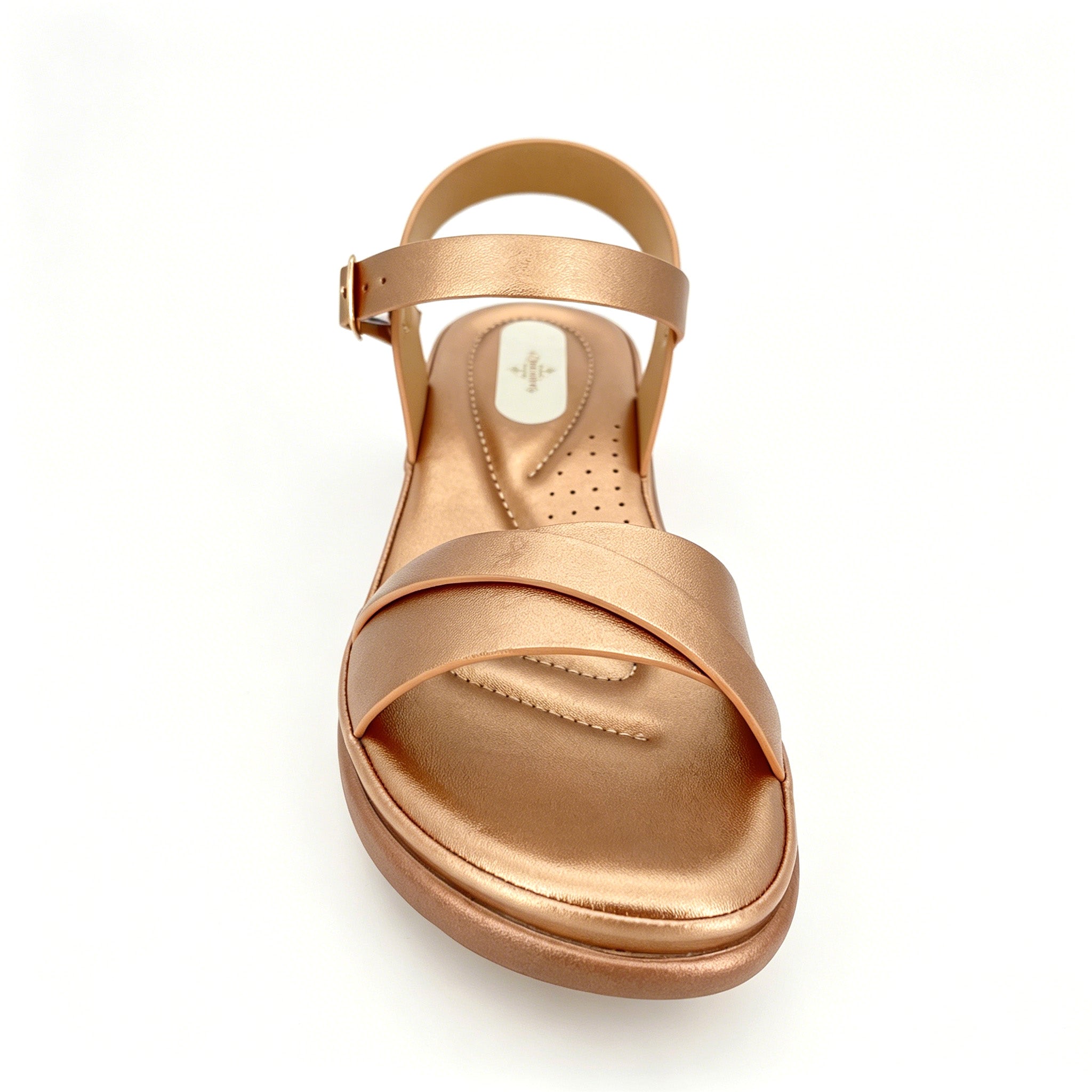 Women's Metallic Cross-Strap Wedge Sandals | Wholesale Platform Comfort Sandal | Multi-Color | EU 28–41