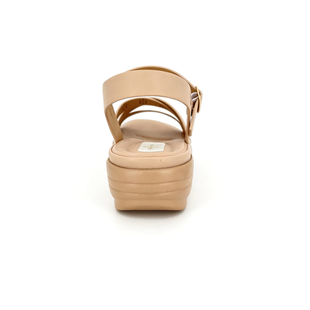 Women's Rhinestone Laser-Cut Cross-Strap Wedge Sandals | Wholesale Platform Comfort Sandal | Multi-Color | EU 28–41