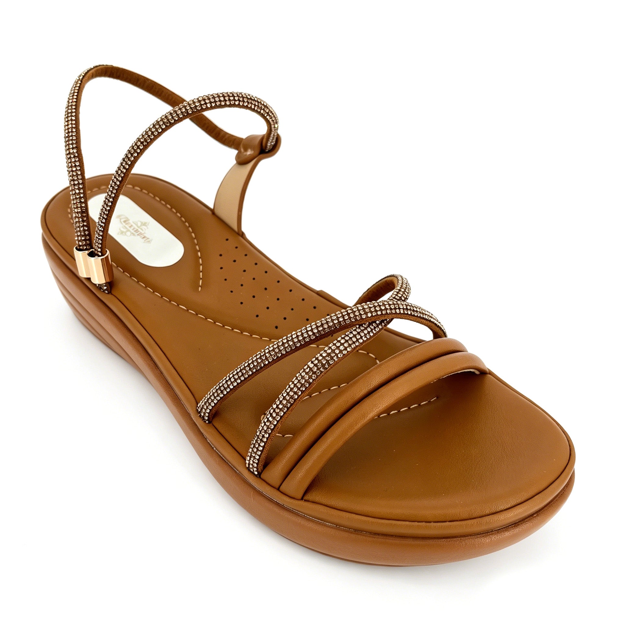 Women's Crystal Rope-Strap Wedge Sandals | Wholesale Platform Comfort Sandal | Multi-Color | EU 28–41