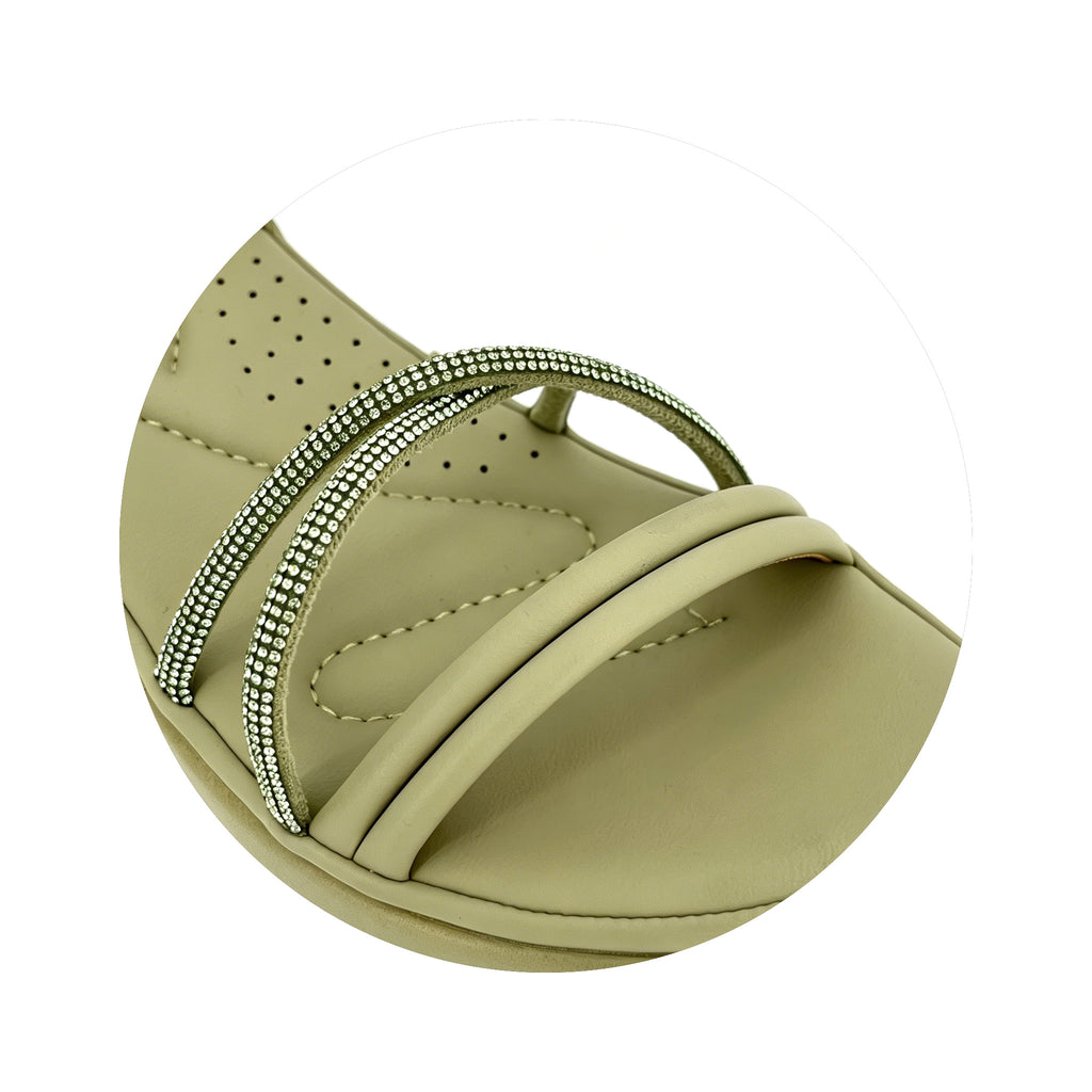Women's Crystal Rope-Strap Wedge Sandals | Wholesale Platform Comfort Sandal | Multi-Color | EU 28–41