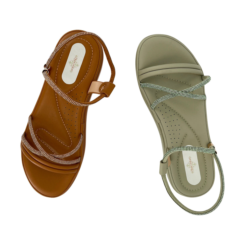 Women's Crystal Rope-Strap Wedge Sandals | Wholesale Platform Comfort Sandal | Multi-Color | EU 28–41