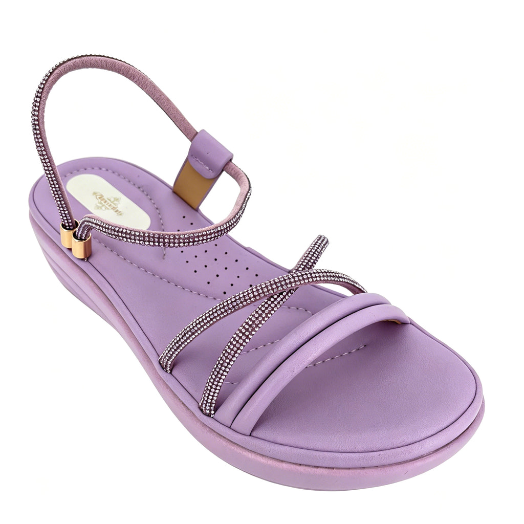 Women's Crystal Rope-Strap Wedge Sandals | Wholesale Platform Comfort Sandal | Multi-Color | EU 28–41