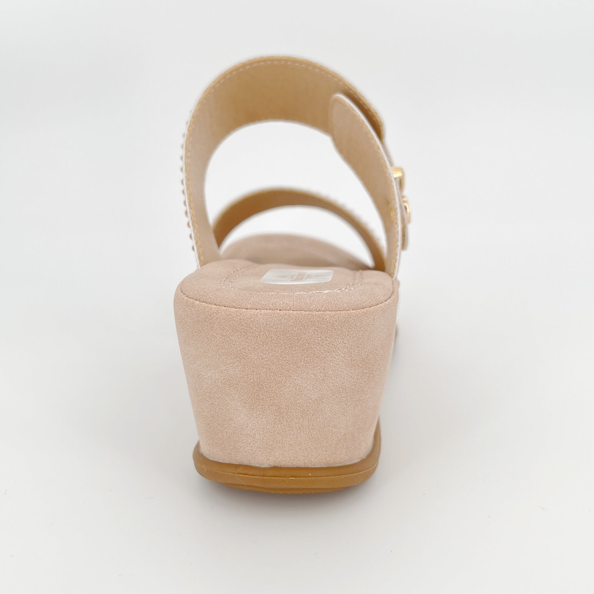 ZC Women's Tonal Crystal Adjustable Wedge Sandals – Wholesale | Comfort Fit | Multi-Color Options
