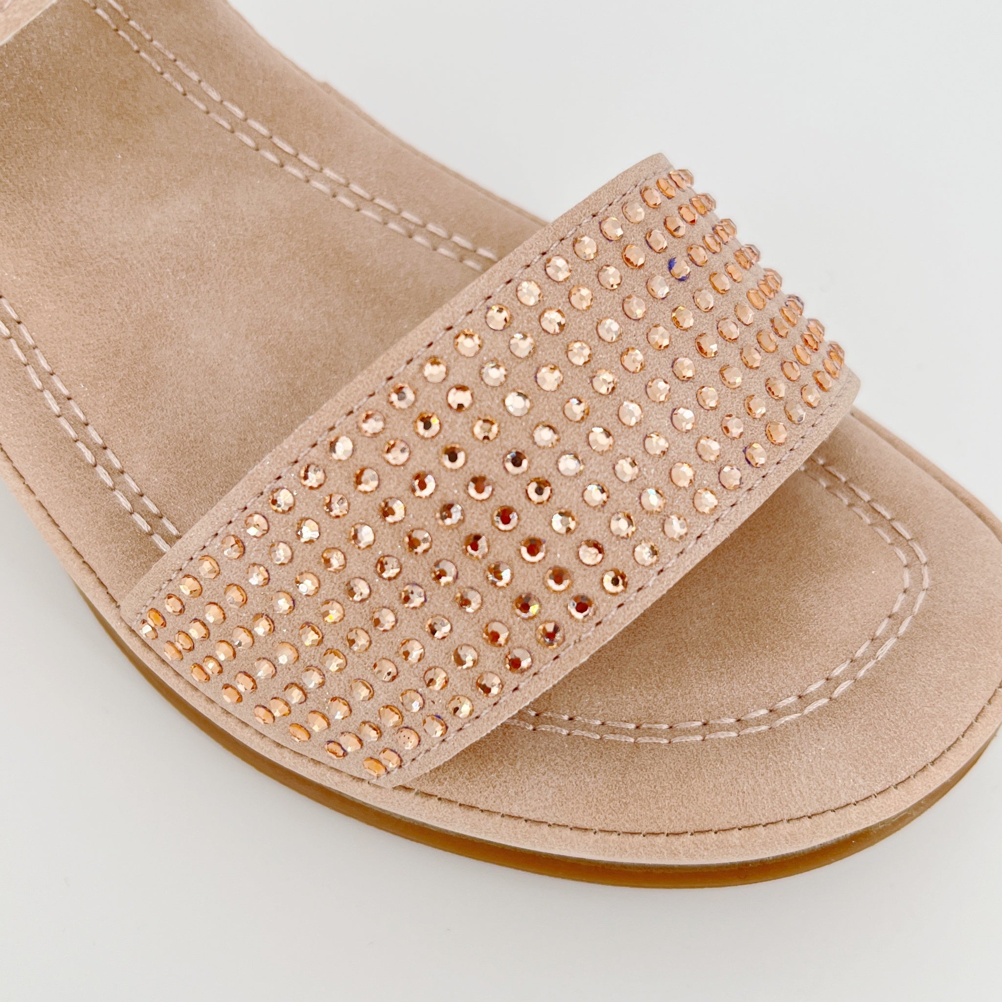 ZC Women's Tonal Crystal Adjustable Wedge Sandals – Wholesale | Comfort Fit | Multi-Color Options