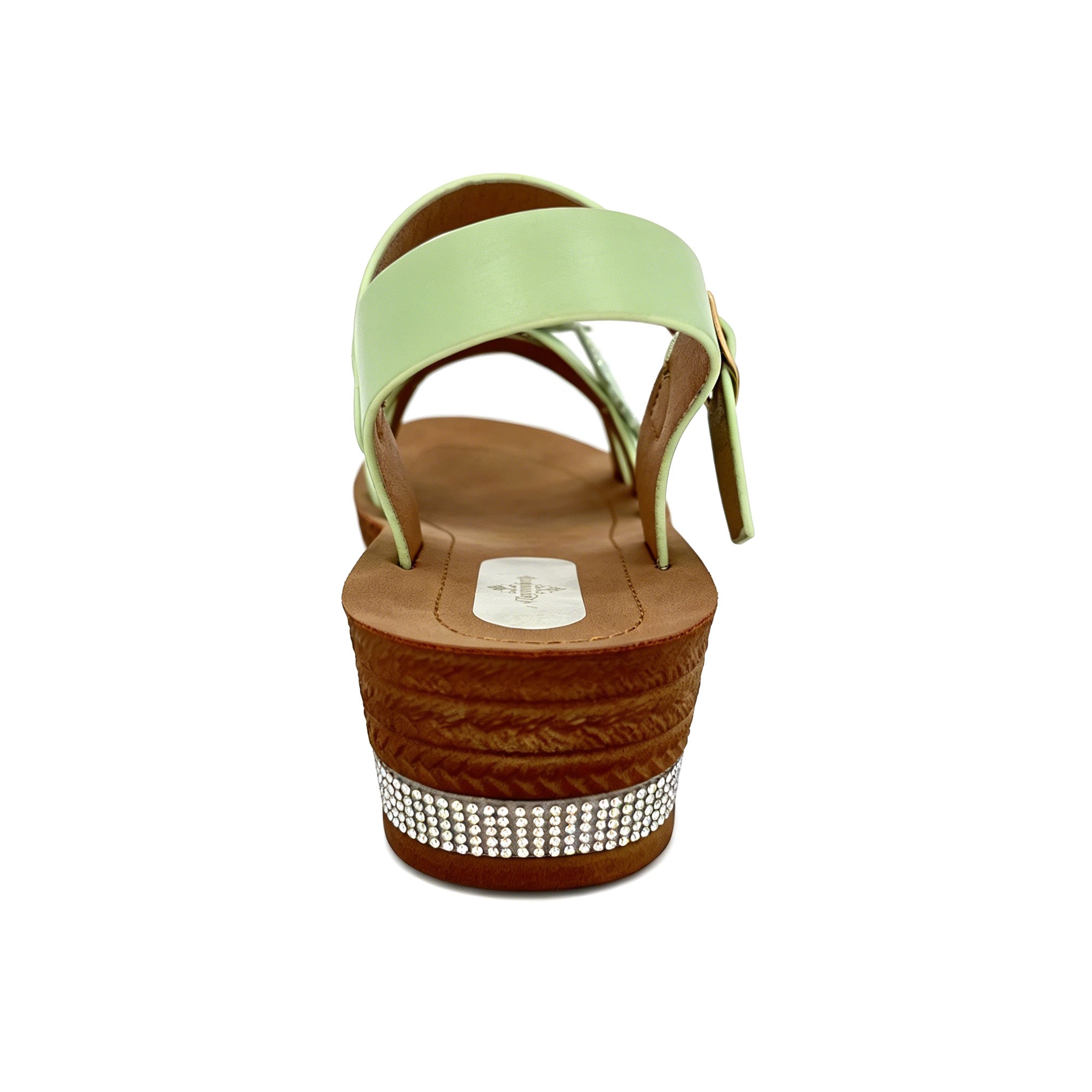 Women's Triple-Strap Toe-Ring Wedge Sandals with Triple 3D Butterfly | Crystal-Trim Espadrille Platform