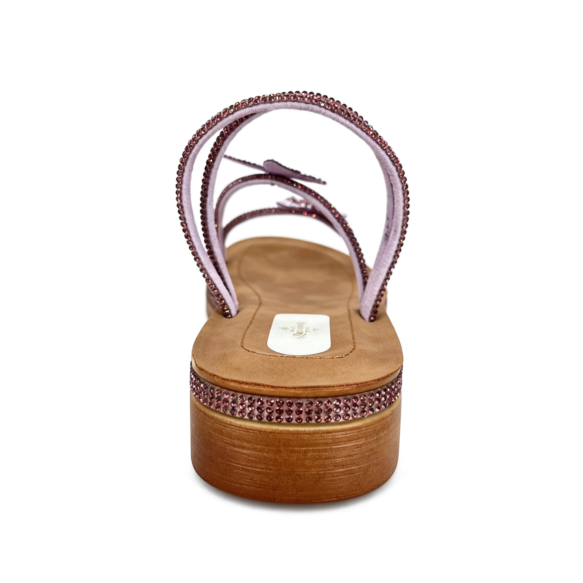 Women's Crystal Butterfly Slip-On Wedge Sandals | Wholesale Comfort Sandal | Multi-Color | EU 35–41
