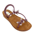 Women's Crystal Butterfly Slip-On Wedge Sandals | Wholesale Comfort Sandal | Multi-Color | EU 35–41