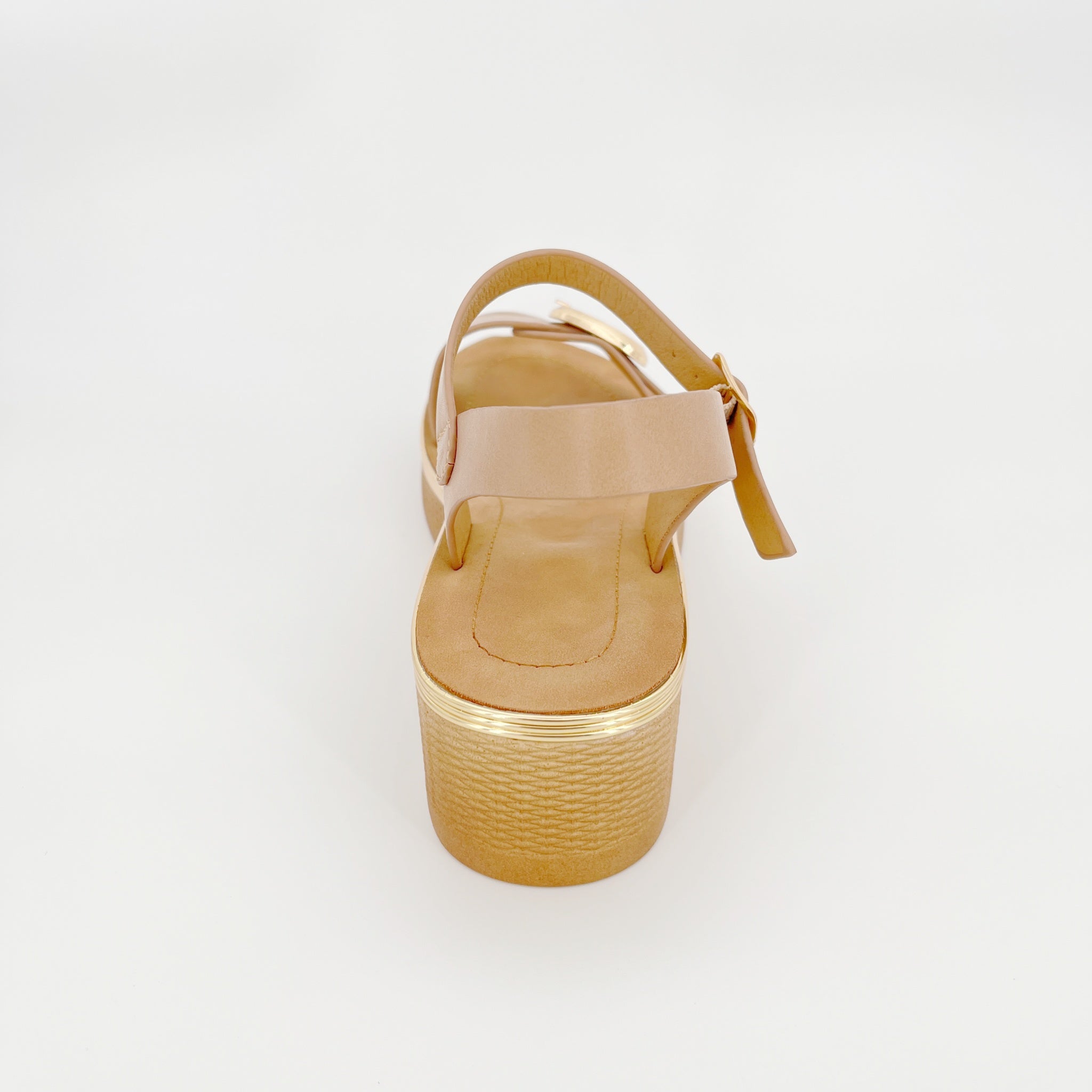 ZC Women's Wedge PU Sandals with Decorative Buckle – Wholesale | Comfort Fit | Multi-Color Options