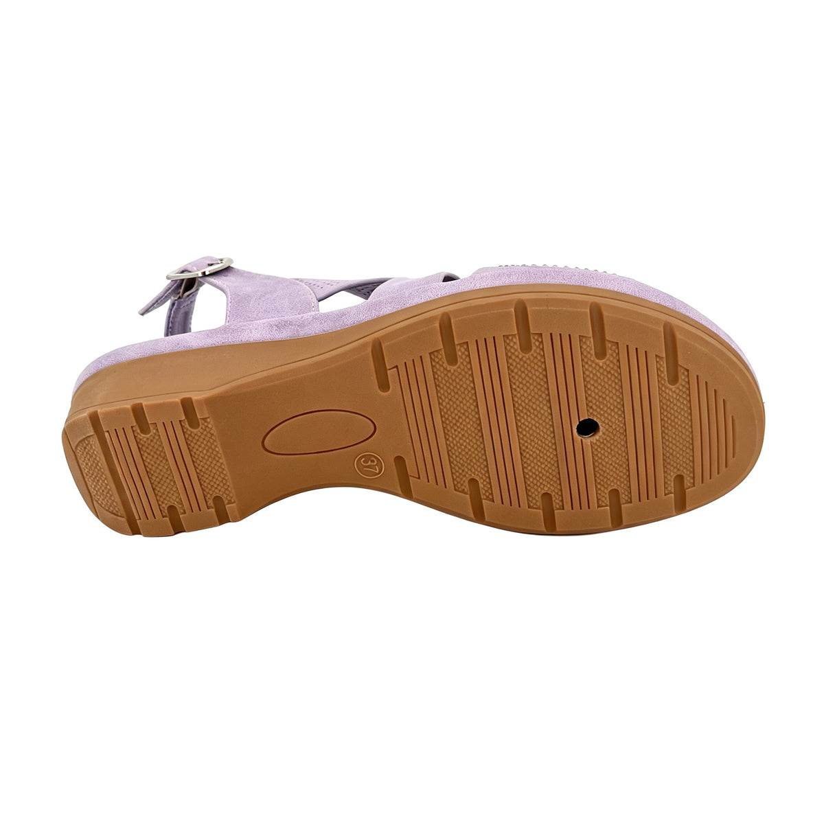 Women's Rhinestone Wedge Sandals | Perforated Cross Strap | Adjustable Buckle Slingback | Wholesale | Multi-Color | EU 35–41